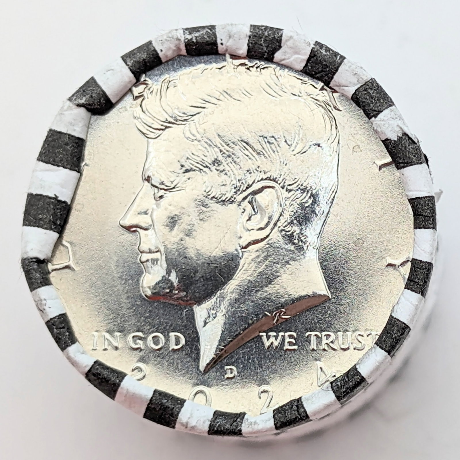 Original Roll of 20 - 2024-D John F Kennedy Half Dollars - 2