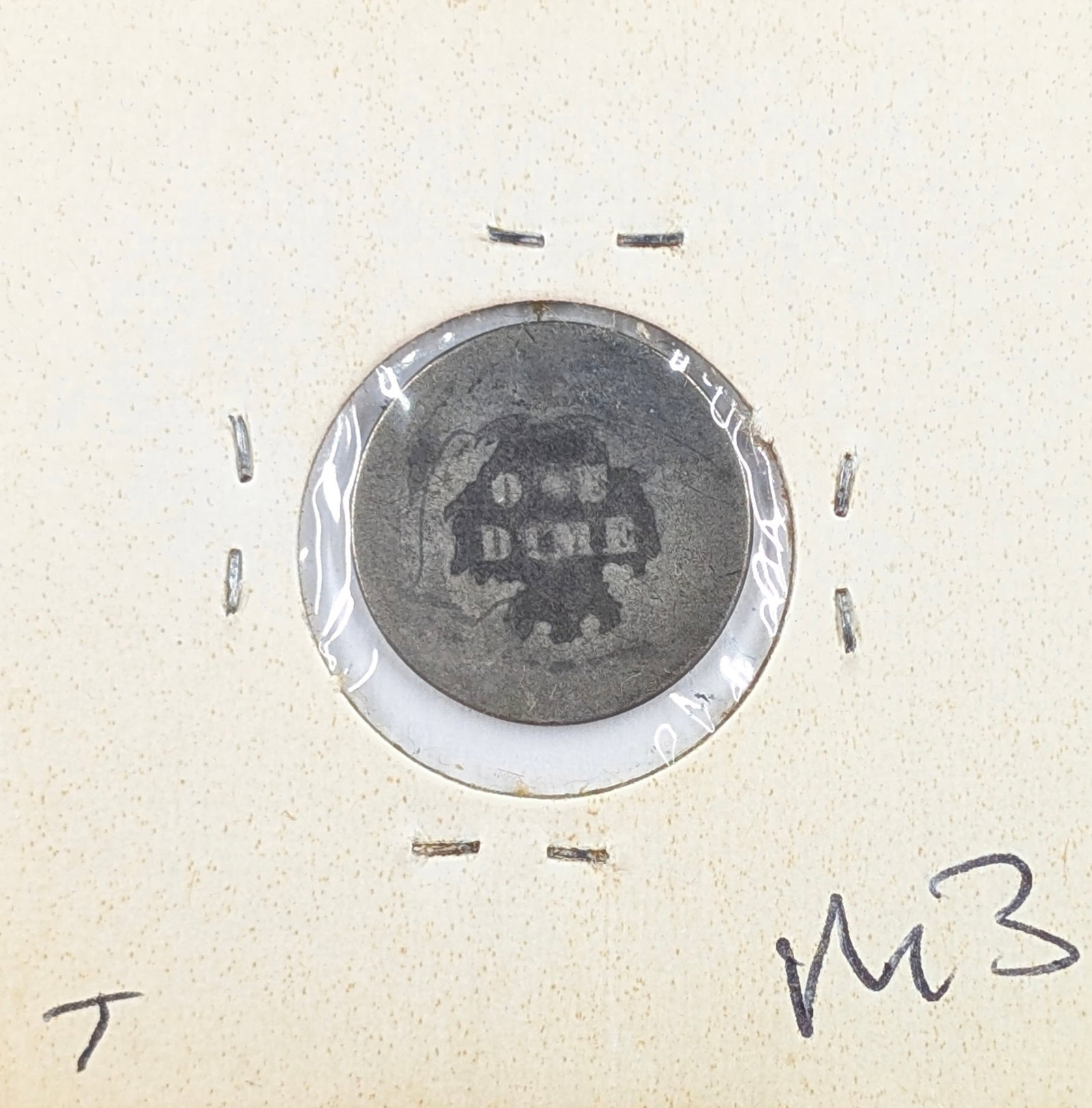 1874 Silver Seated Liberty Dime - 2