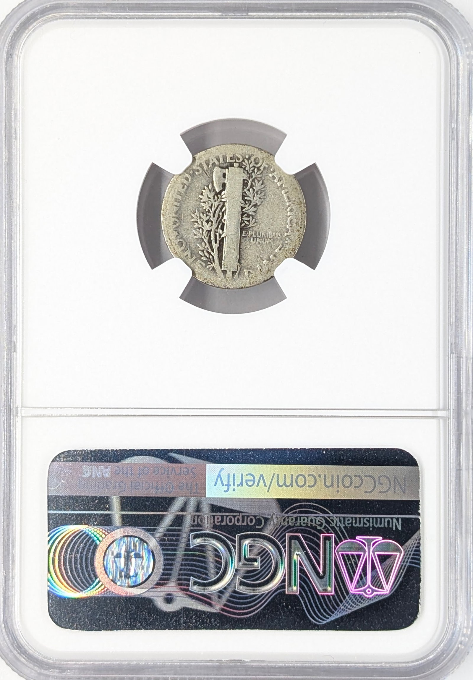 NGC 1920 AG3 Silver Mercury Dime - 2