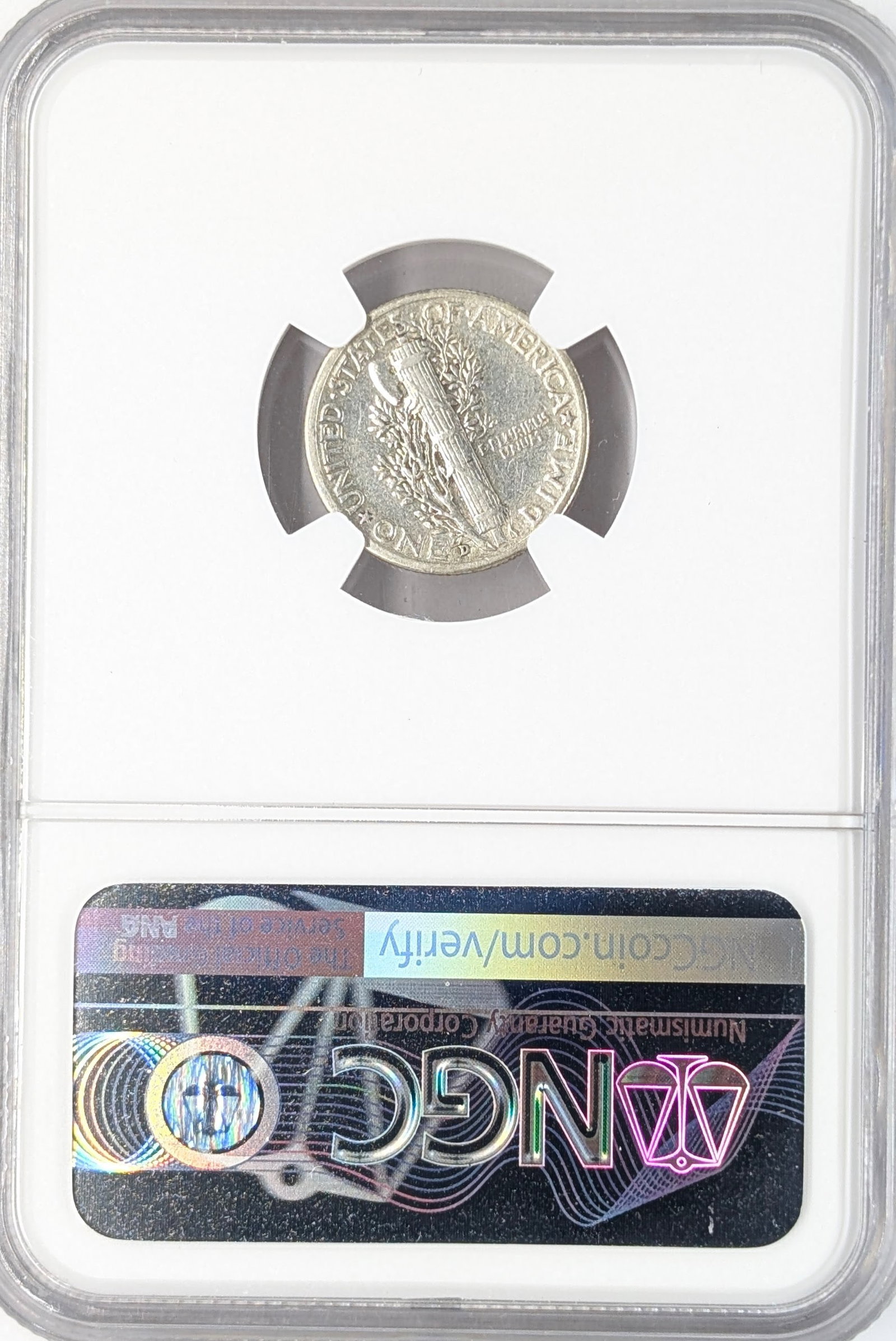 NGC 1943-D XF40 Silver Mercury Dime - 2