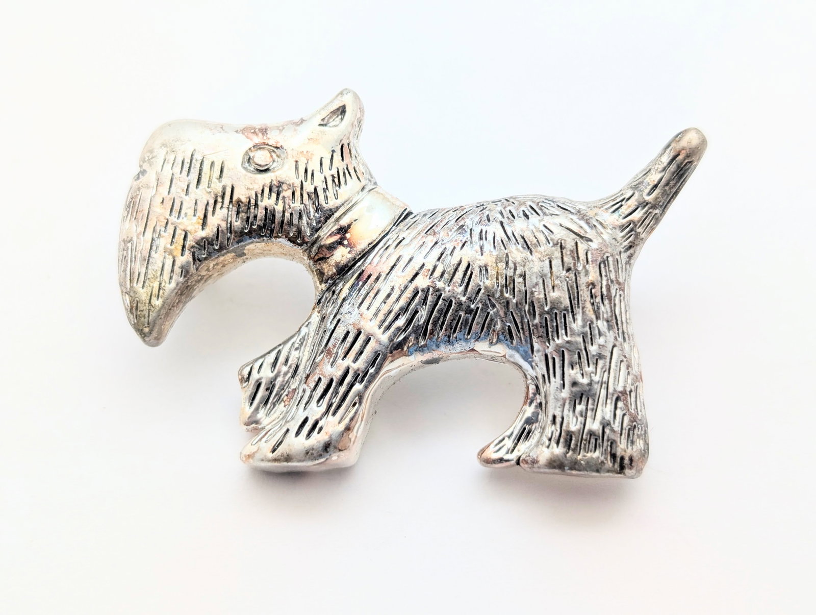 Lot of 2 Vintage Brooches - Cat, Scottish Terrier - 2