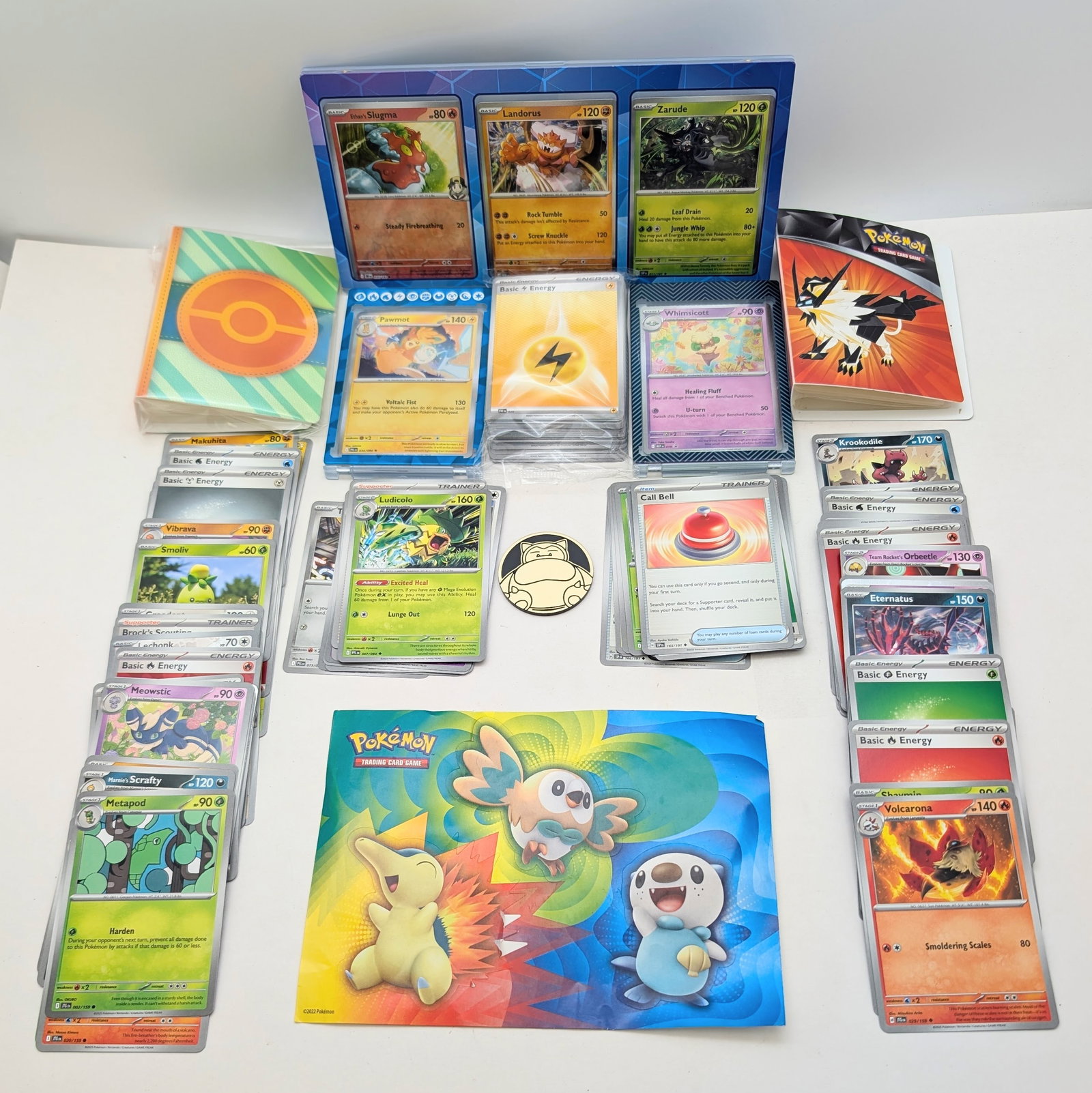 Large Lot of Pokemon Cards, Mini Portfolios & Some Cases: Pokemon