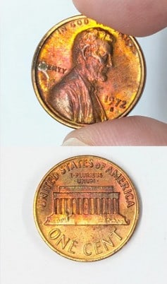 1972-S Lincoln Cent - Toned: Coin