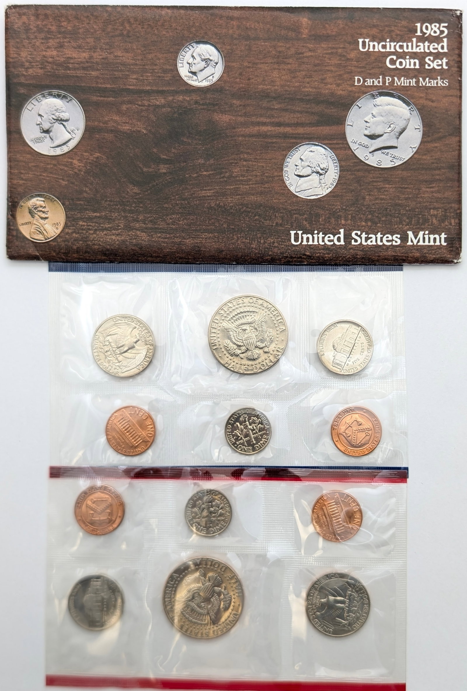 1985 US Mint Uncirculated Coin Set - 2