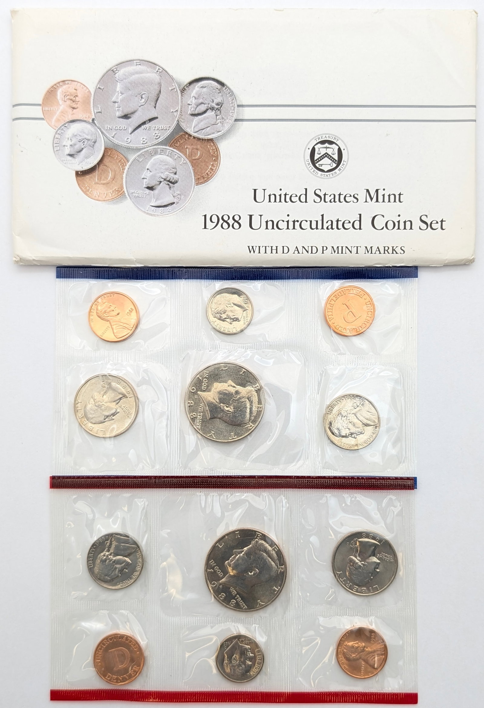 1988 US Mint Uncirculated Coin Set (1 of 2)