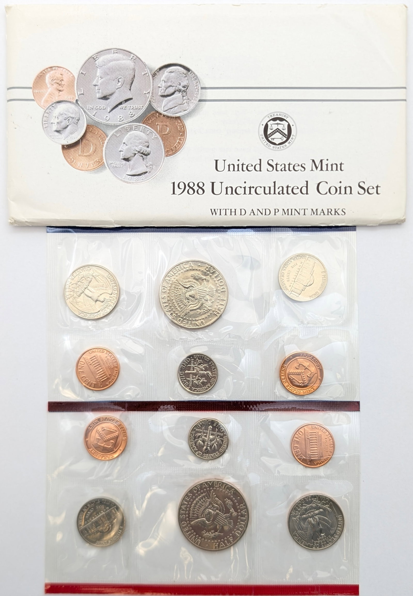 1988 US Mint Uncirculated Coin Set - 2