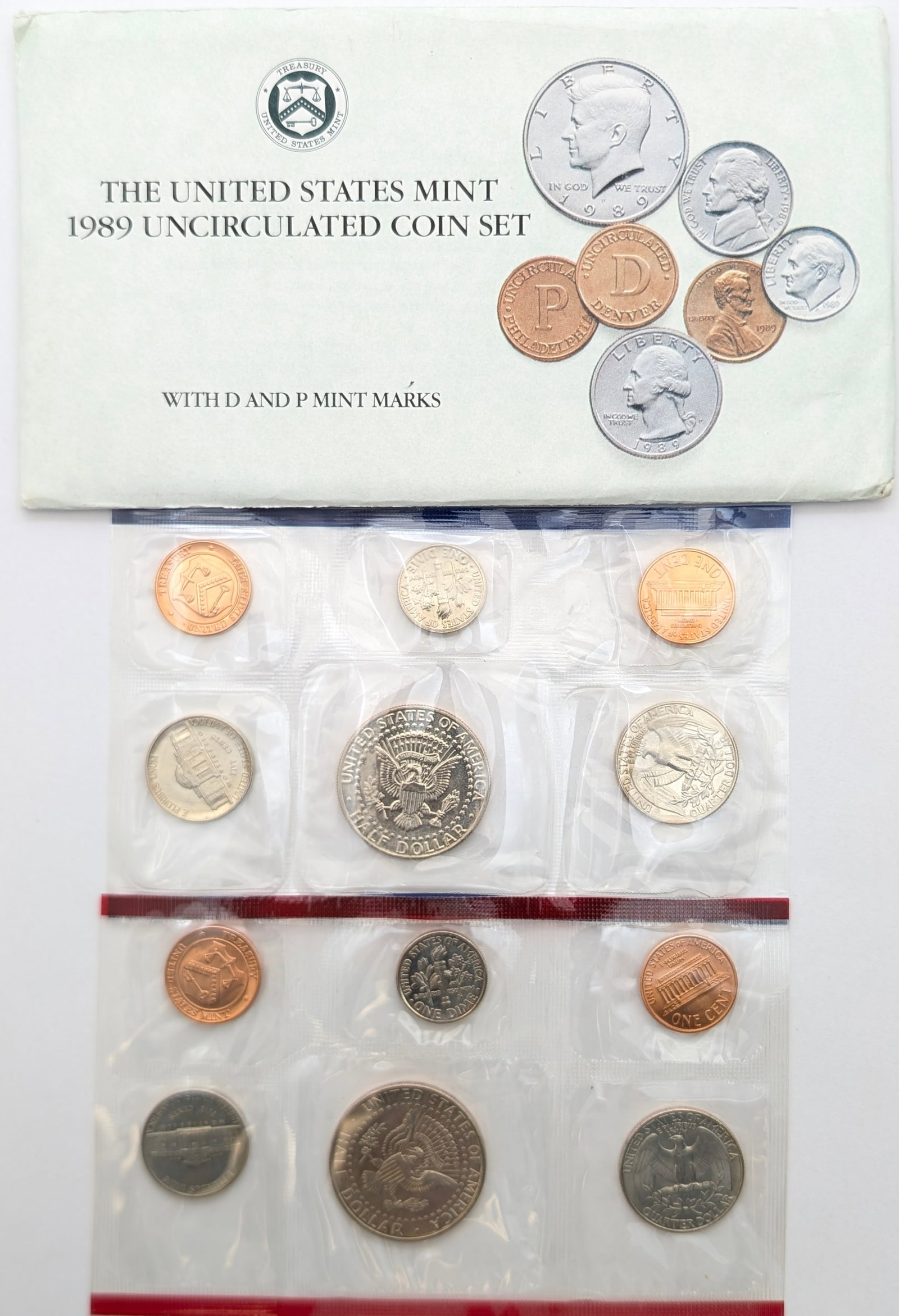1989 US Mint Uncirculated Coin Set - 2