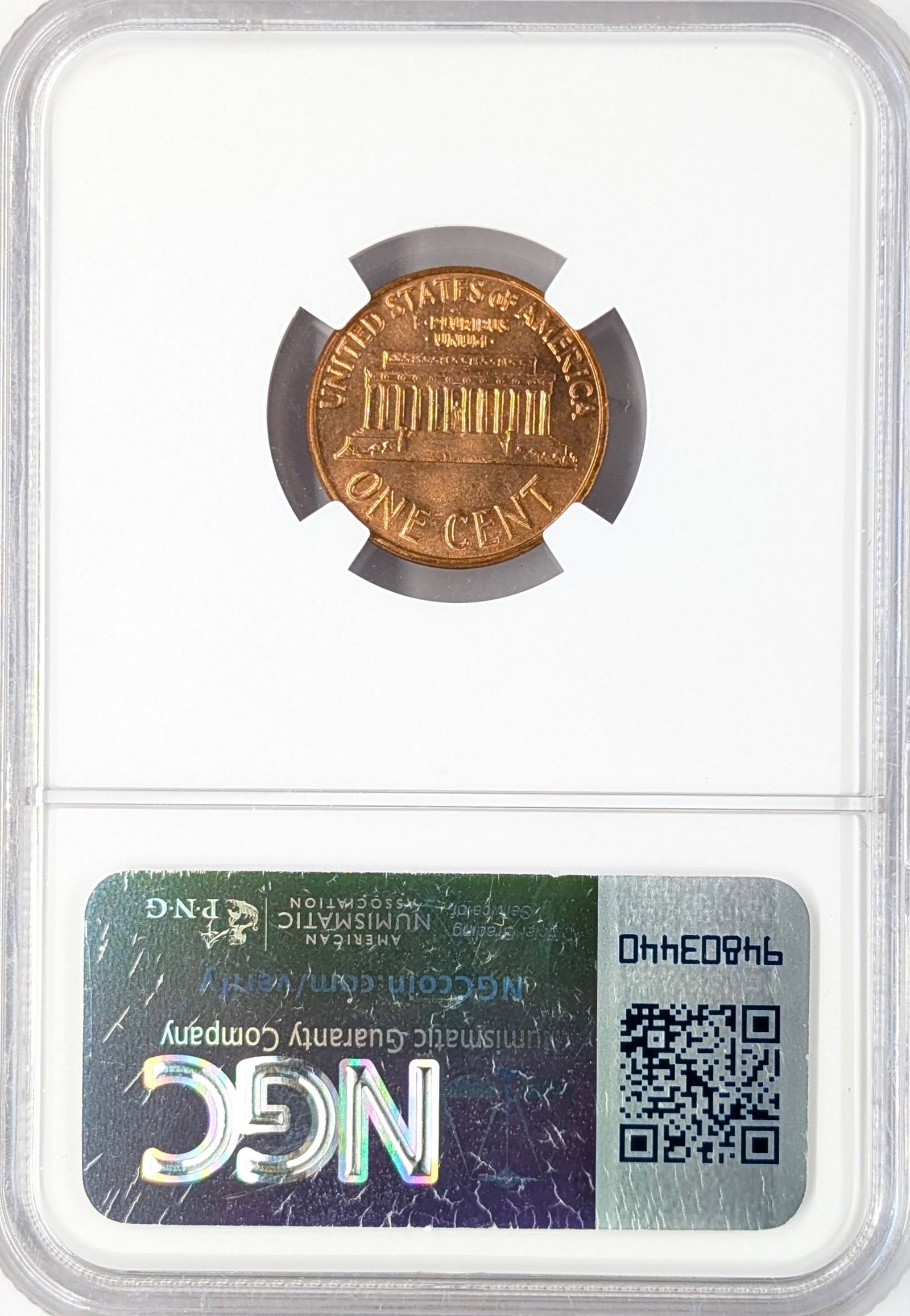 NGC 1963-D MS65 RD Lincoln Cent - 2