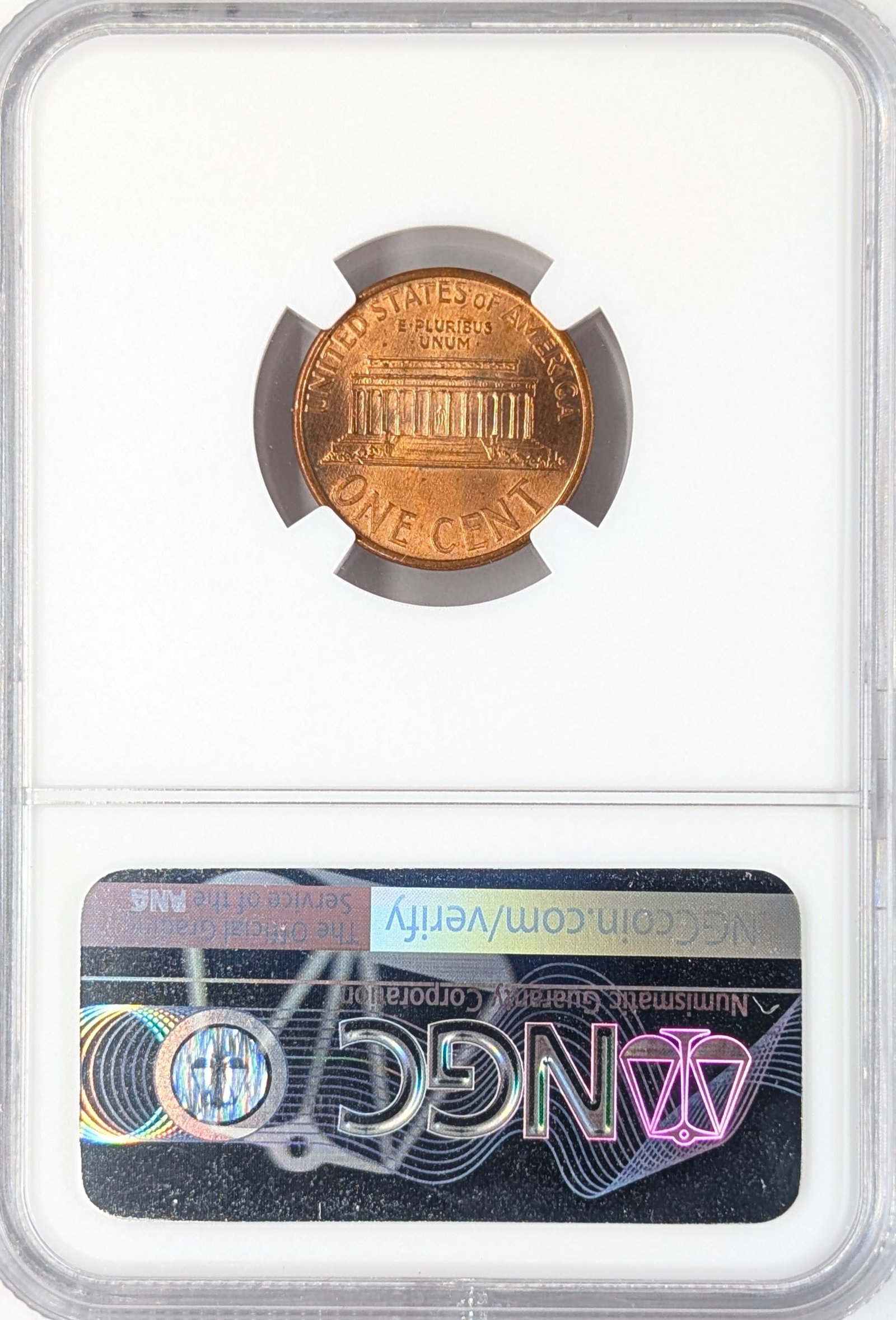 NGC 1993-D MS65 RD Lincoln Cent - 2