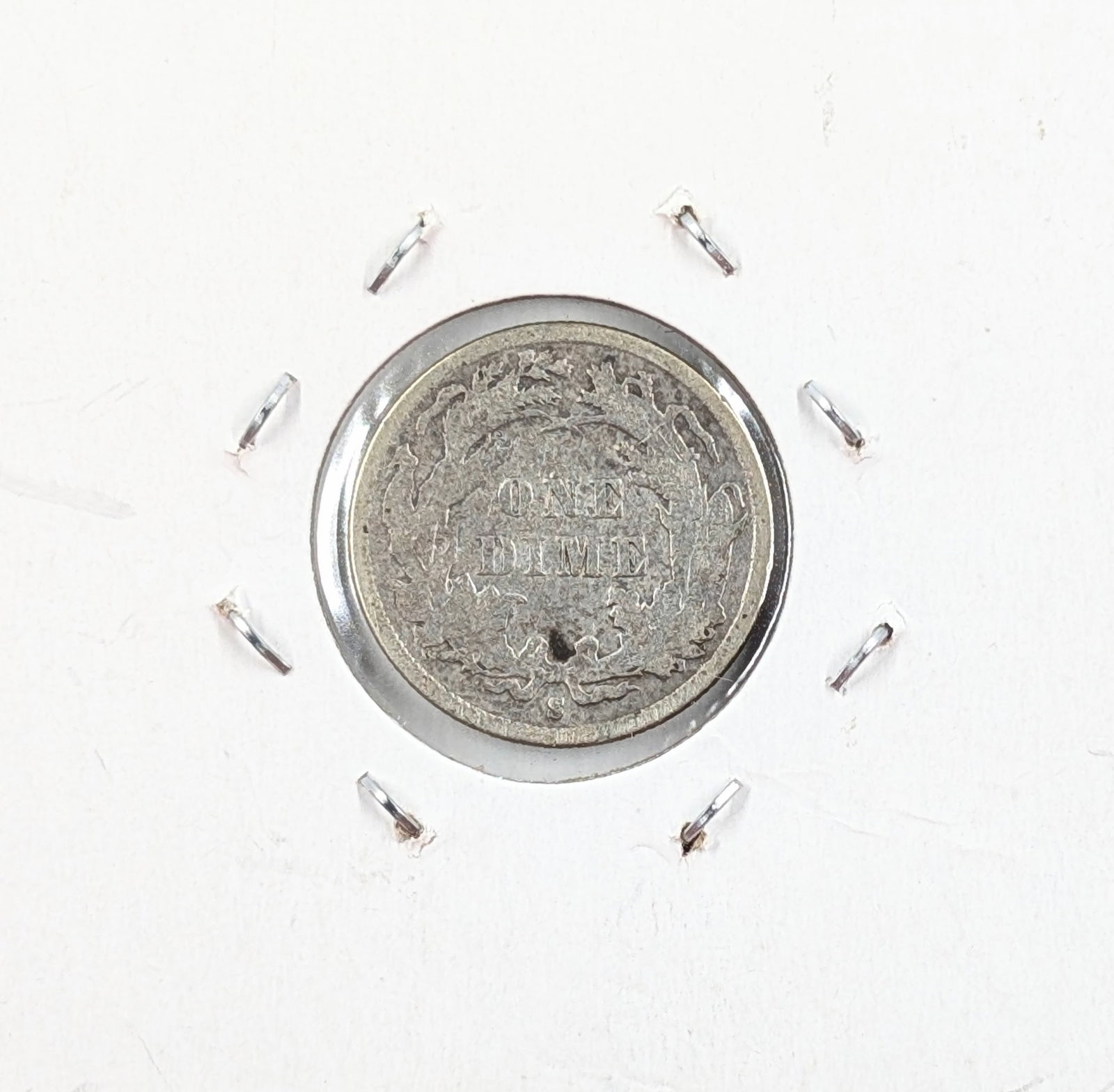 1887-S Silver Seated Liberty Dime - 2