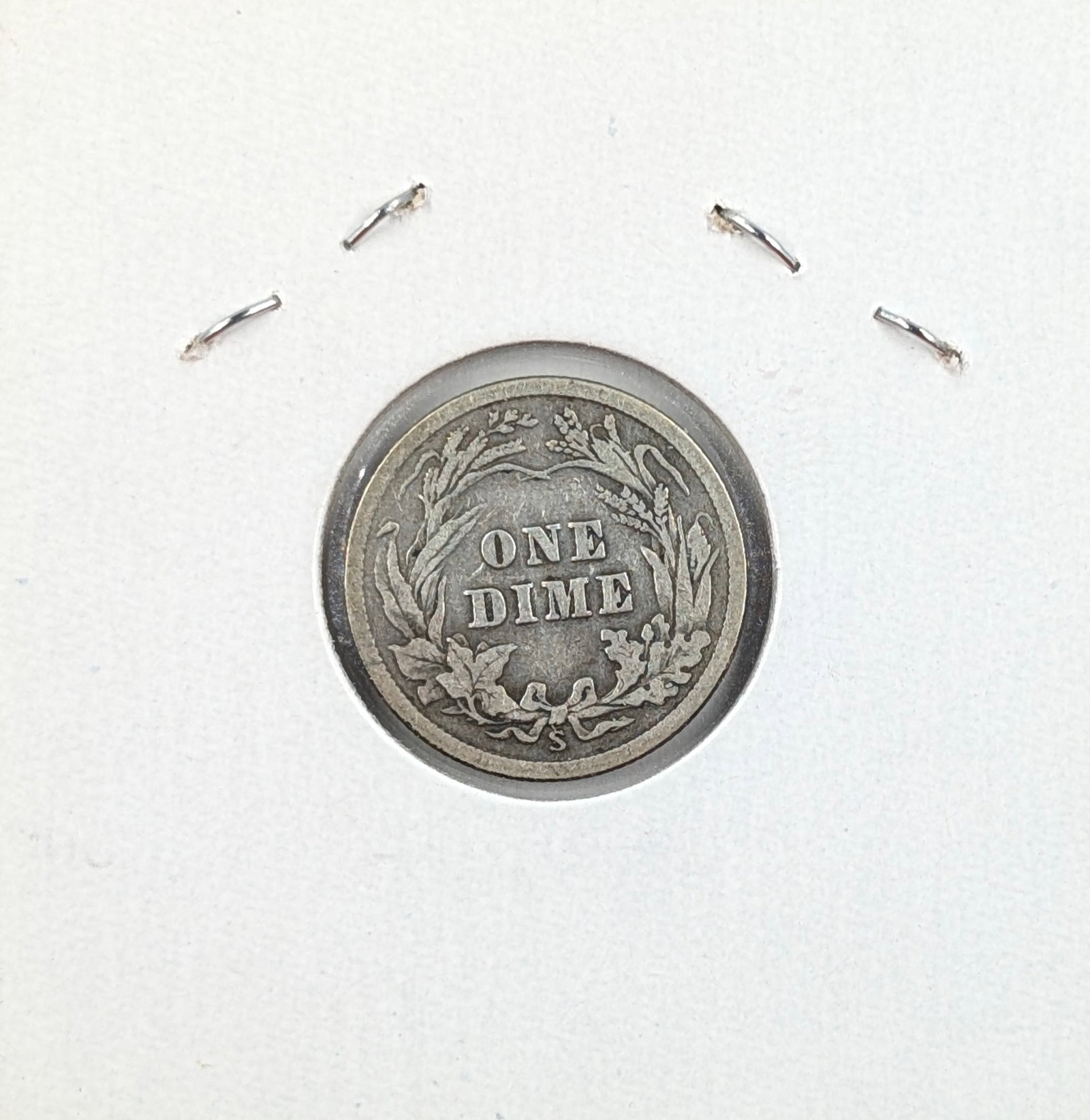1916-S Silver Barber Dime - 2