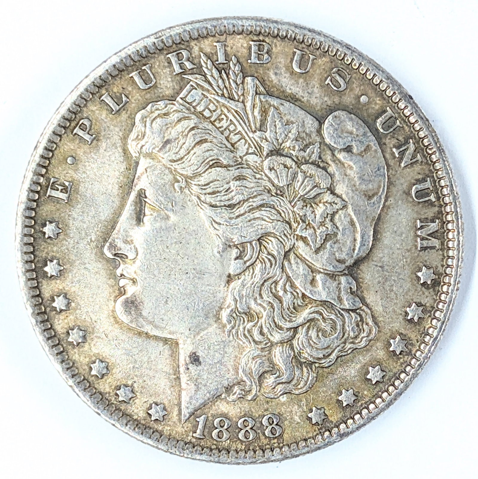 1888 Morgan Silver Dollar - AU: Silver