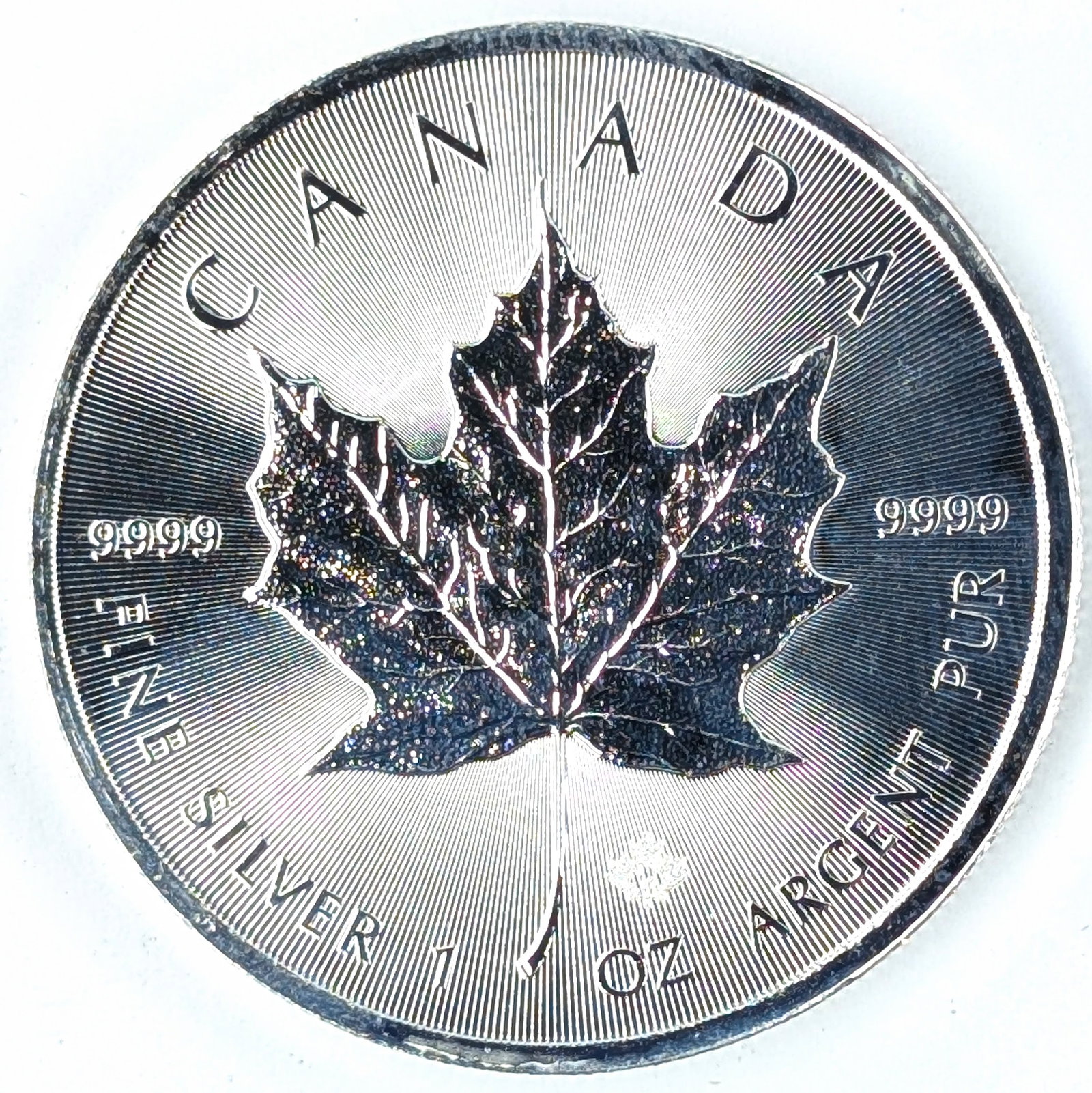 1 Ounce Fine .999 Silver Round - Canada Maple: Silver