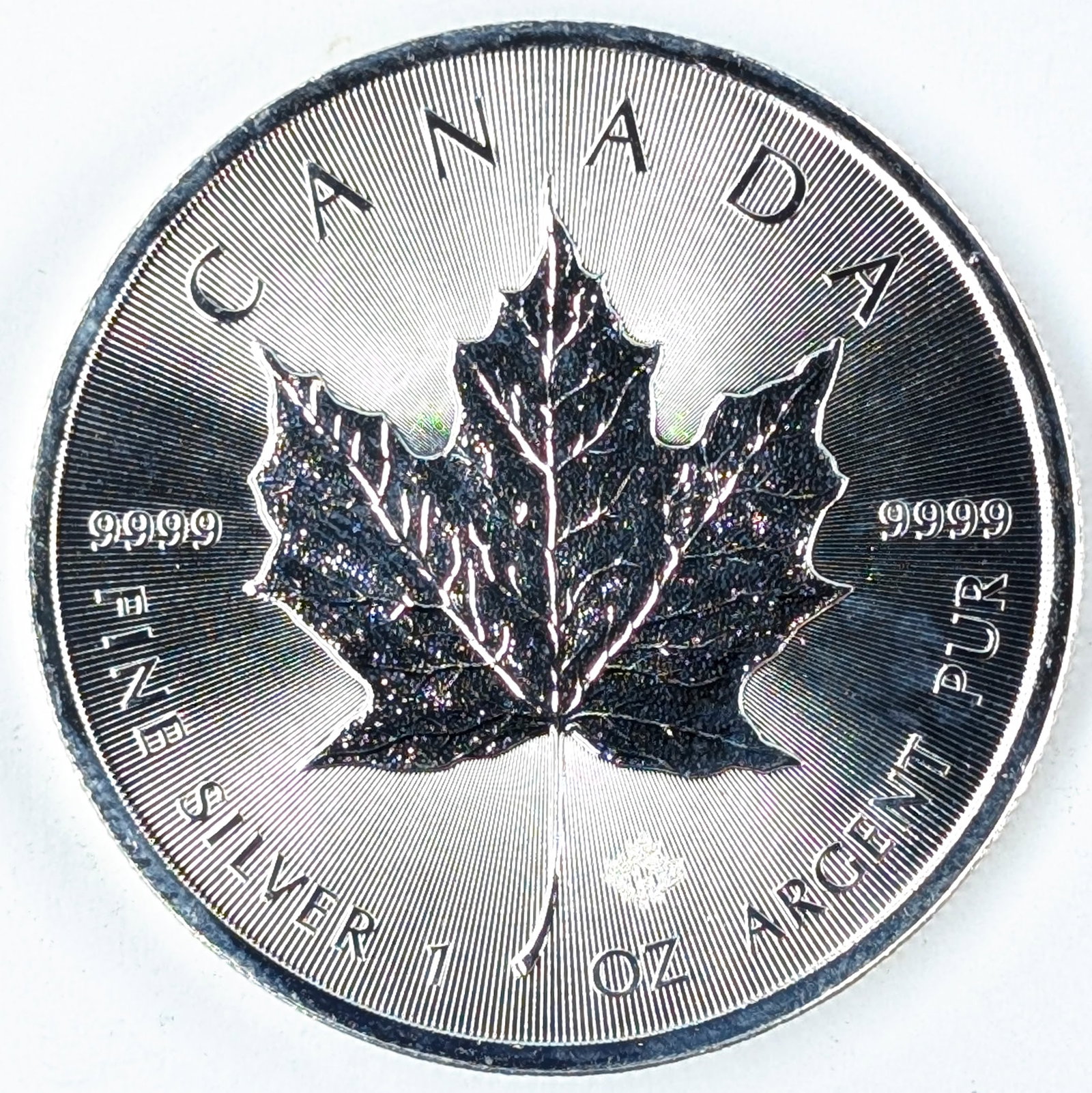 1 Ounce Fine .999 Silver Round - Canada Maple (1 of 2)