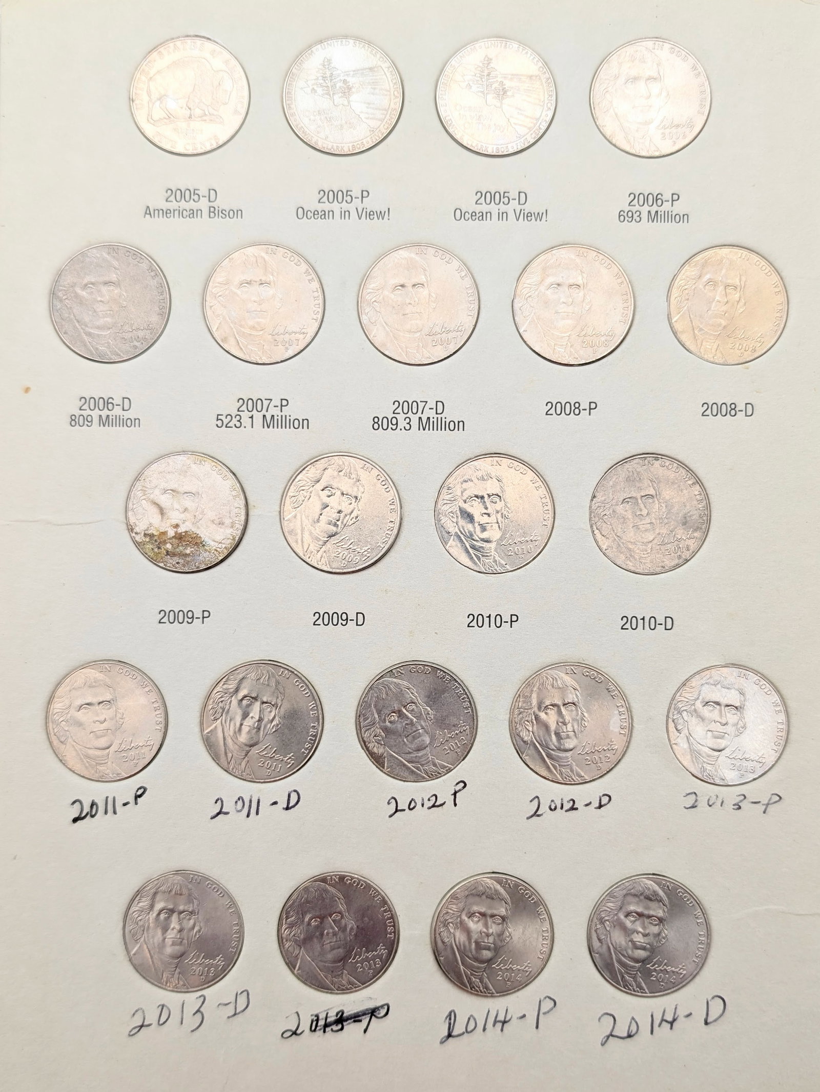 Jefferson Nickel 1996-2023 Book w/ 60 Nickels - 3