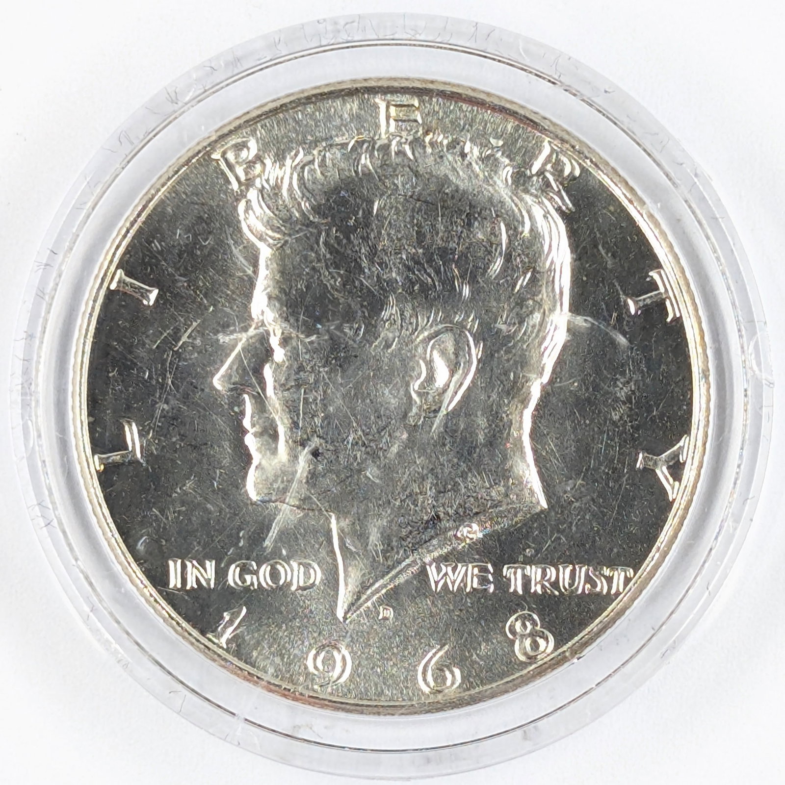 1968-D Silver John F Kennedy Half Dollar: 40% Silver