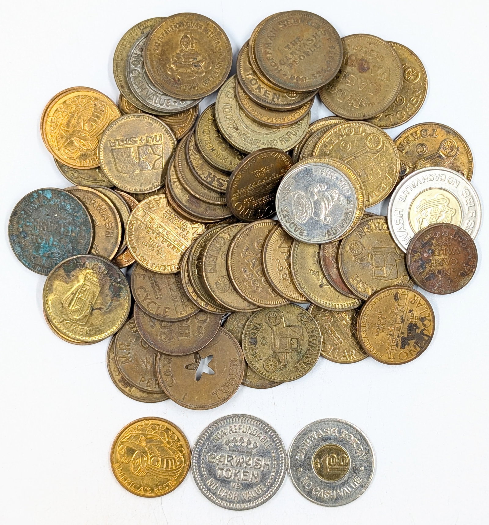 Large Lot of Car Wash Tokens (1 of 4)
