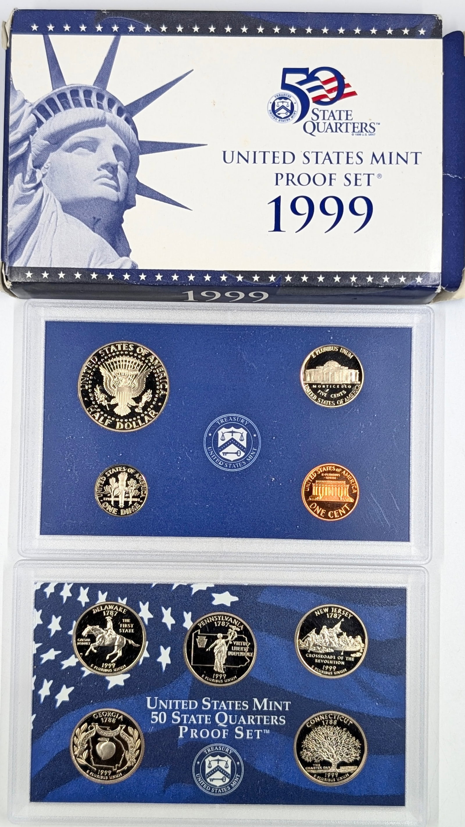 1999 US Mint Proof Set w/ COA - 2