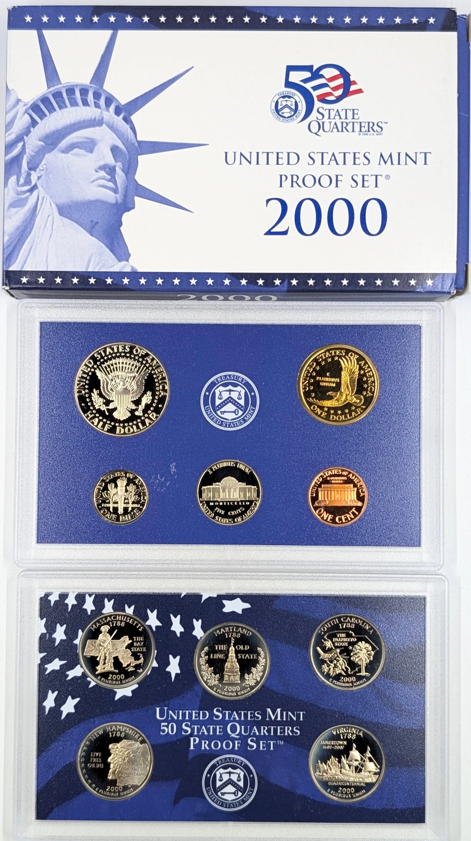 2000 US Mint Proof Set w/ COA - 2