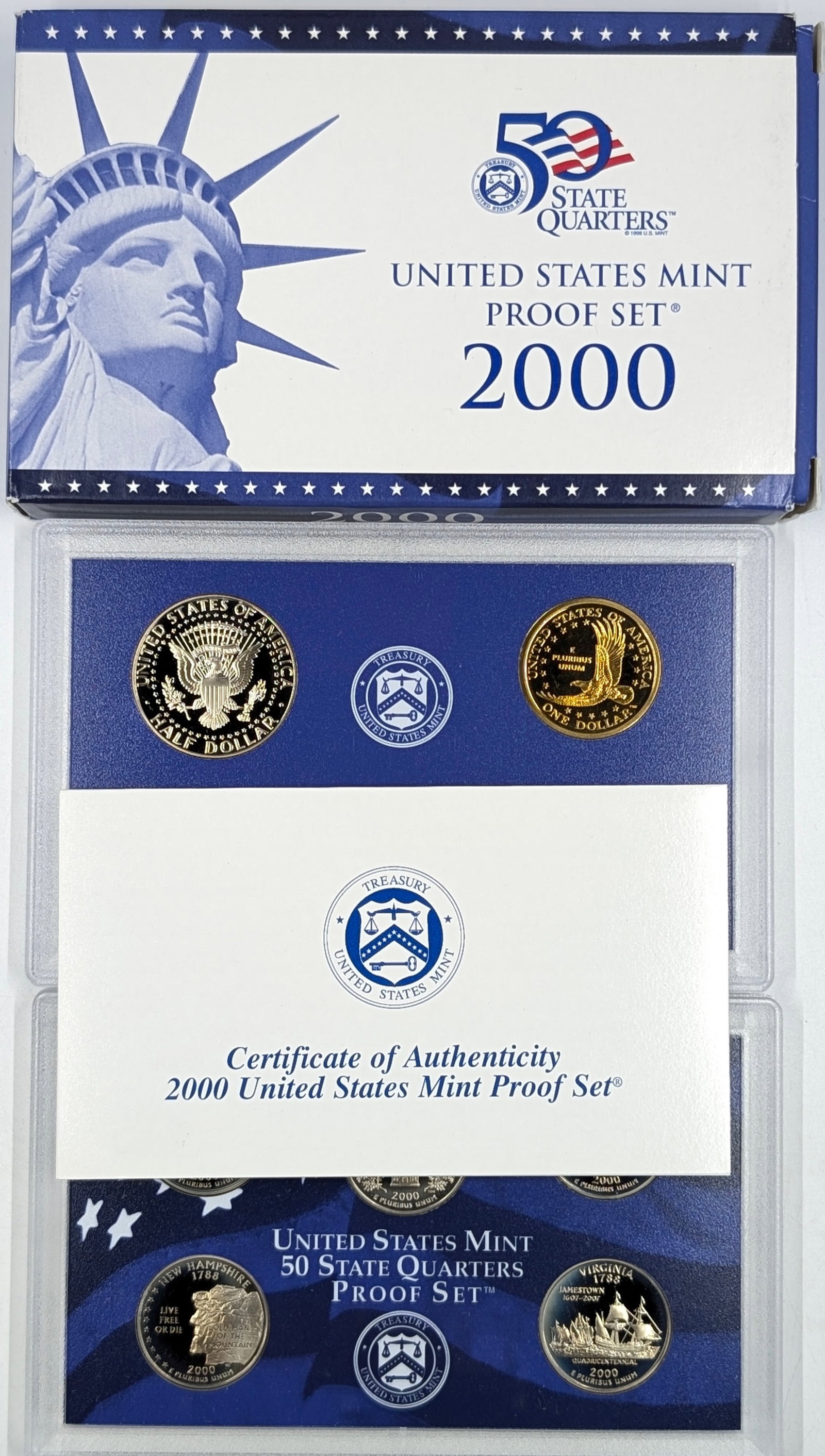 2000 US Mint Proof Set w/ COA - 3