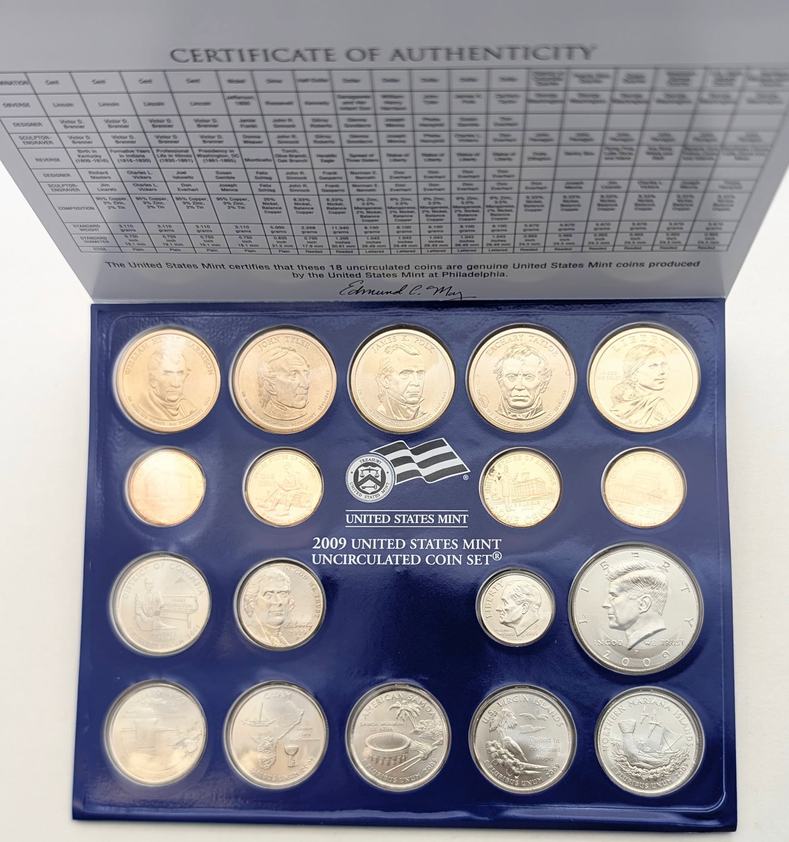 2009-P US Mint Uncirculated Coin Set: Coin