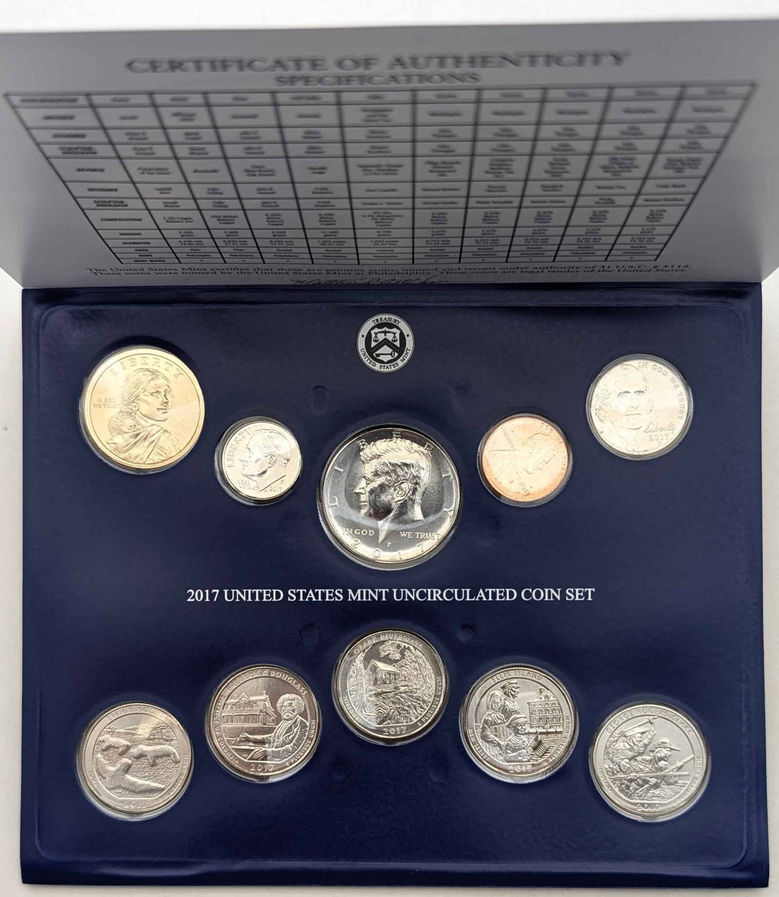 2017-P US Mint Uncirculated Coin Set: Coin