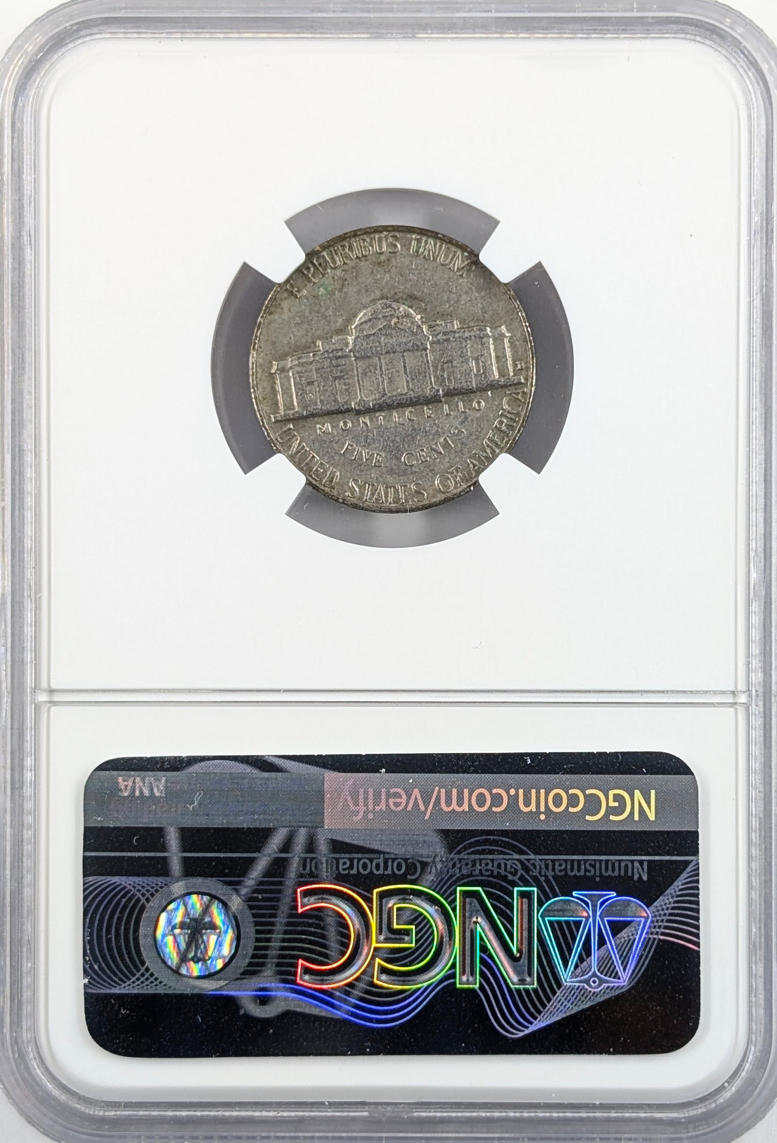 NGC 1964-D AU58 Jefferson Nickel - 2
