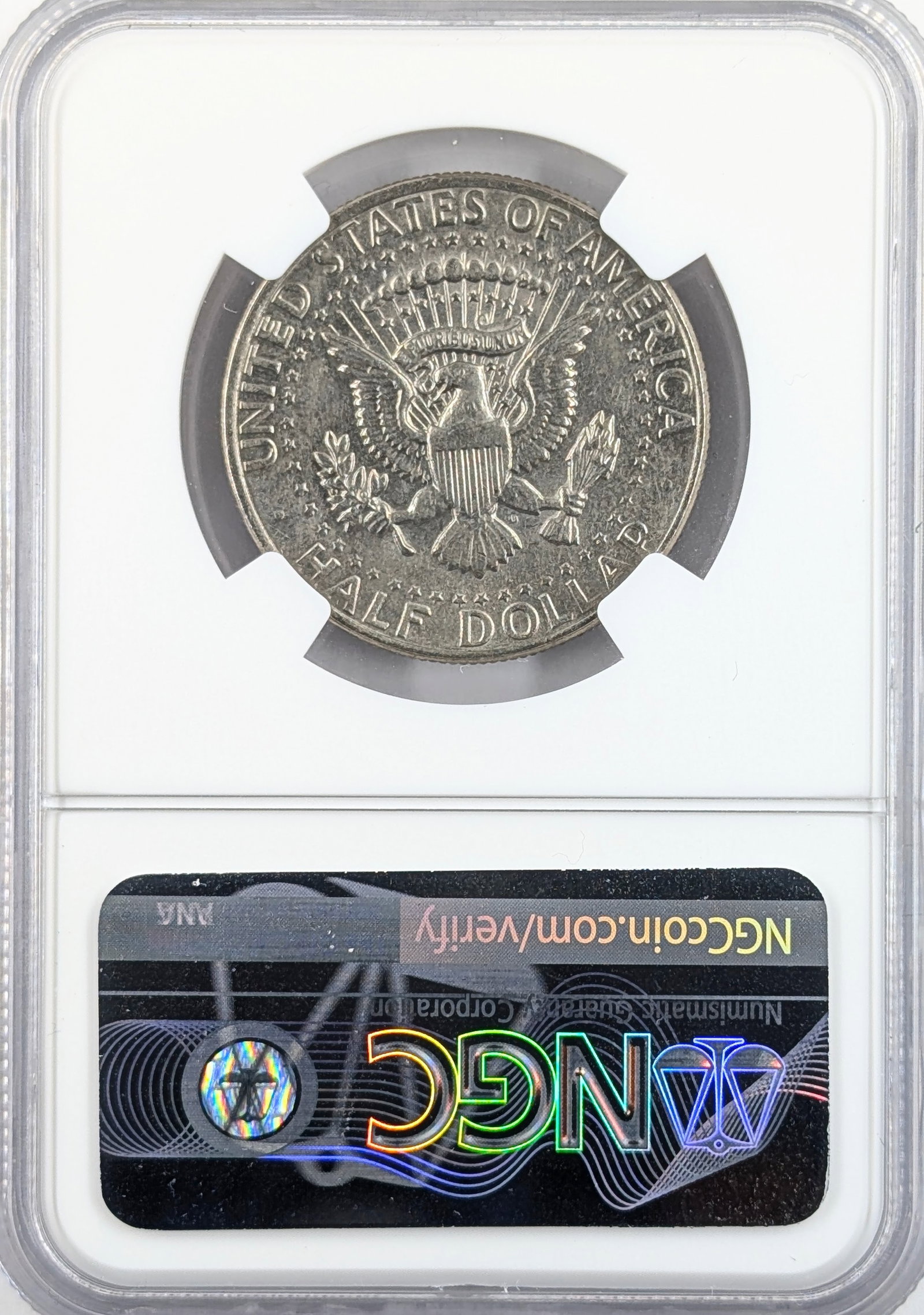 NGC 1972 AU John F Kennedy Half Dollar - 2