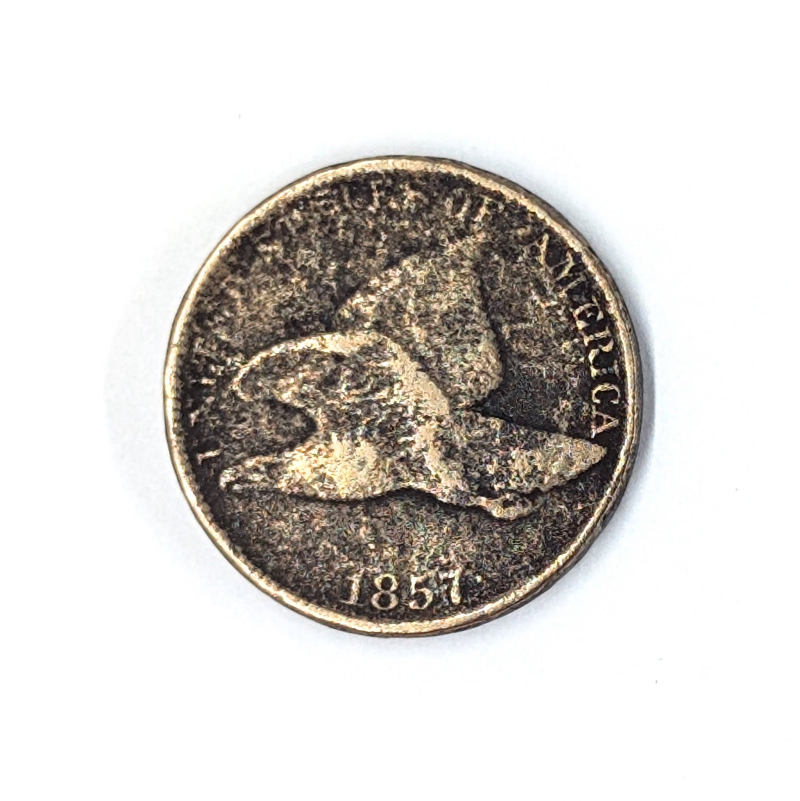 1857 Flying Cent (1 of 2)
