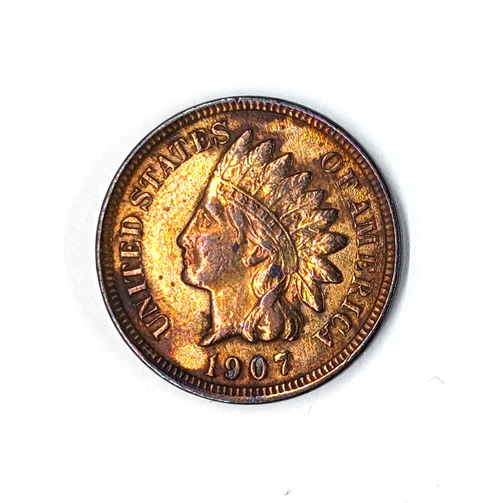 1907 Indian Head Cent - Full 'Liberty' (1 of 2)