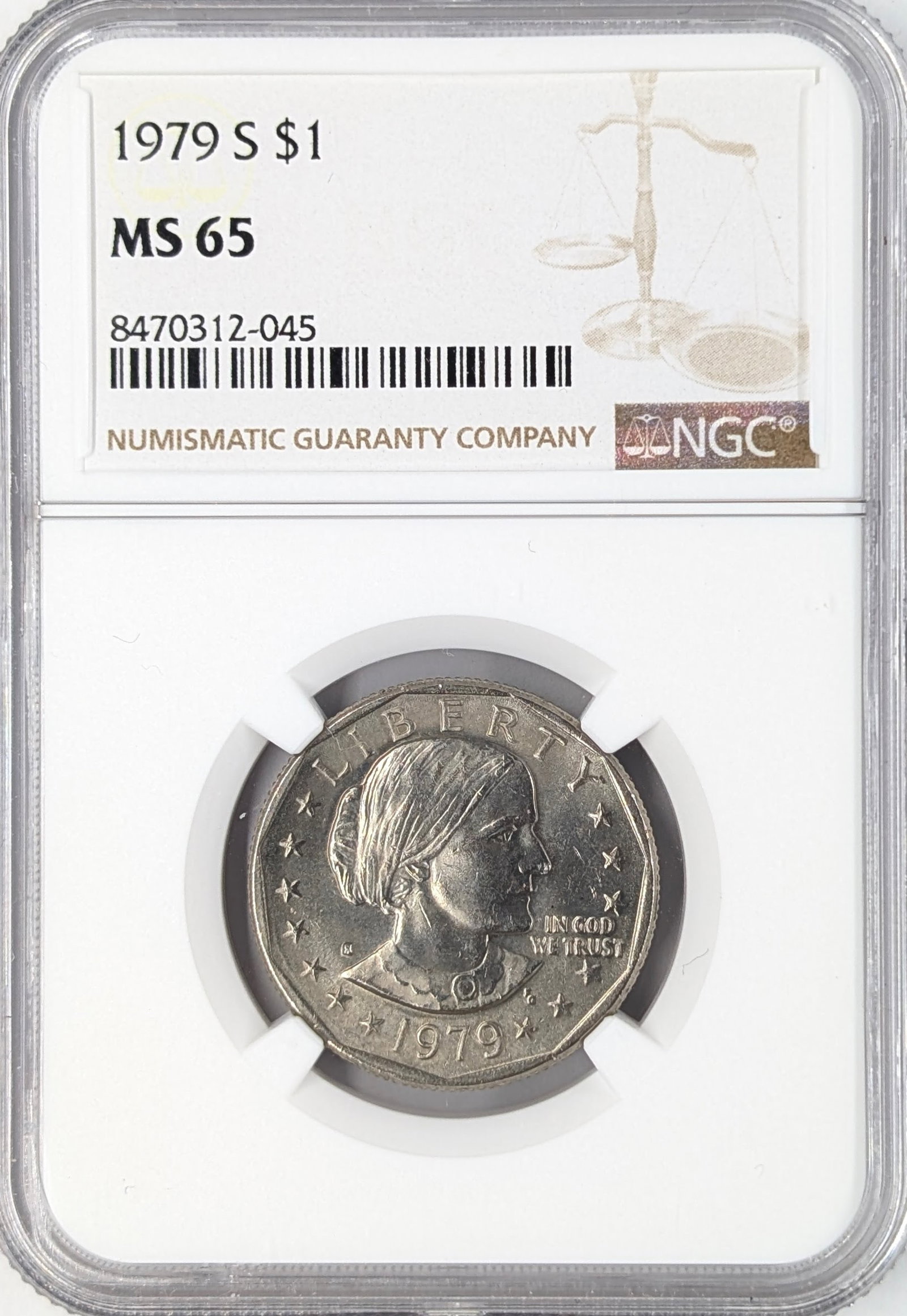 NGC 1979-S MS65 Susan B. Anthony Dollar: Coin