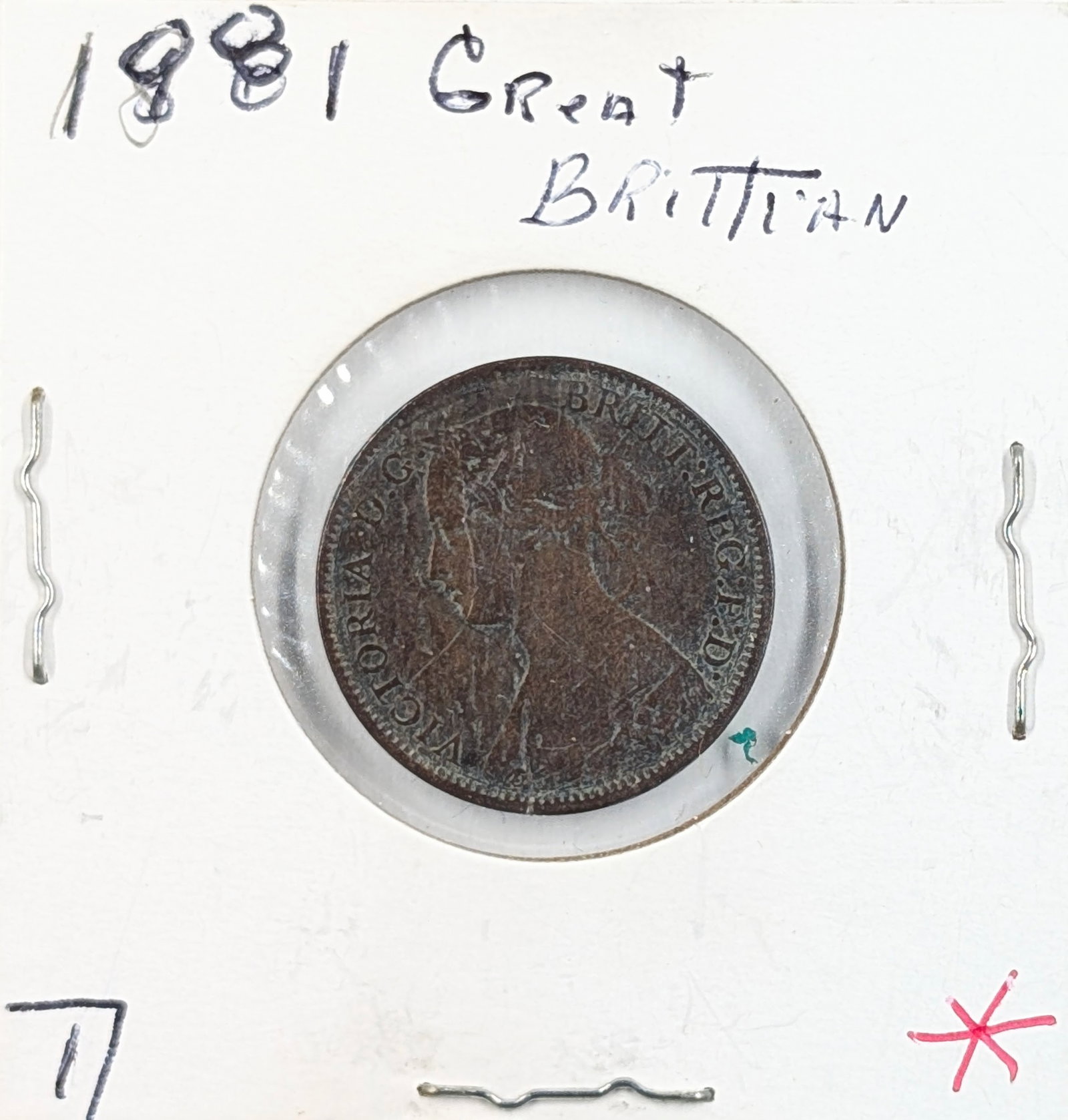 1861 Great Britain Farthing: Coin