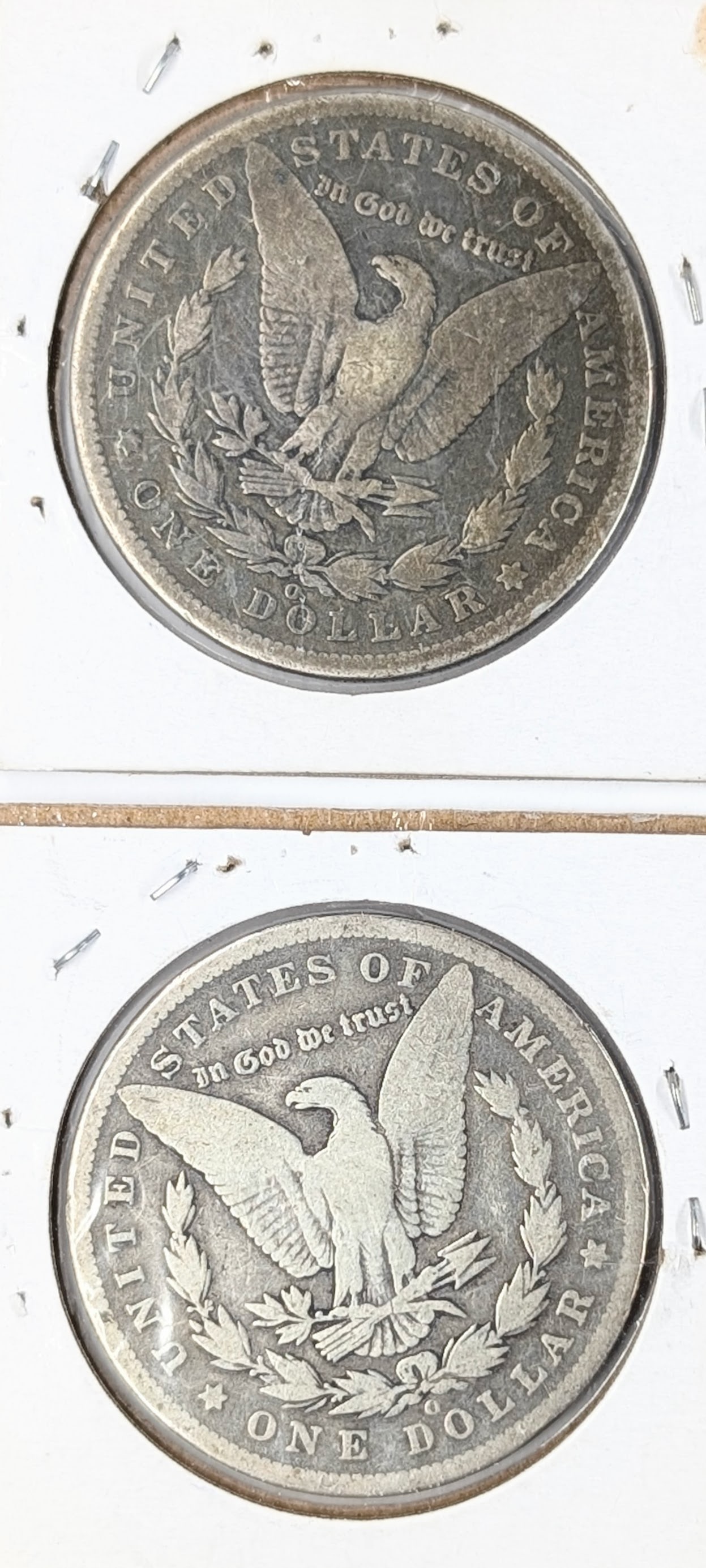 Lot of 2 Morgan Silver Dollars- Both 1900-O - 2