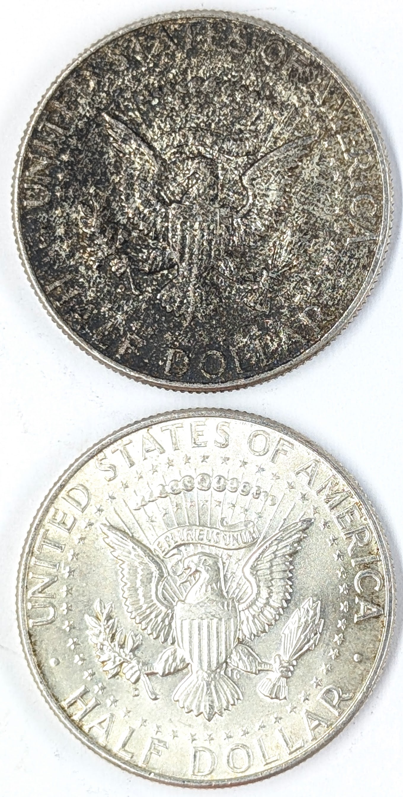 Lot of 2 Silver 1964 John F Kennedy Half Dollars - 2