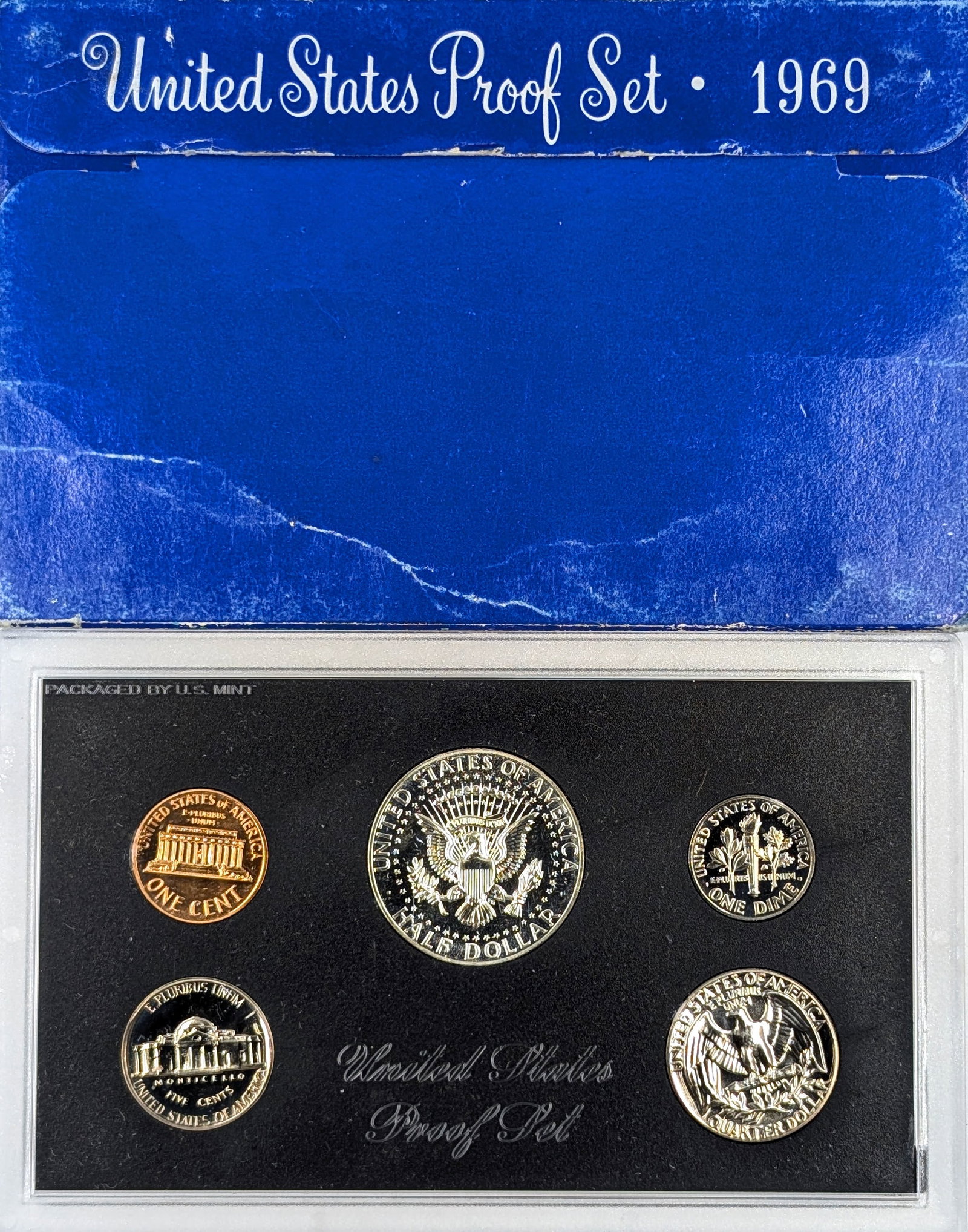 1969 Silver US Mint Proof Set w/ Silver Half - 2