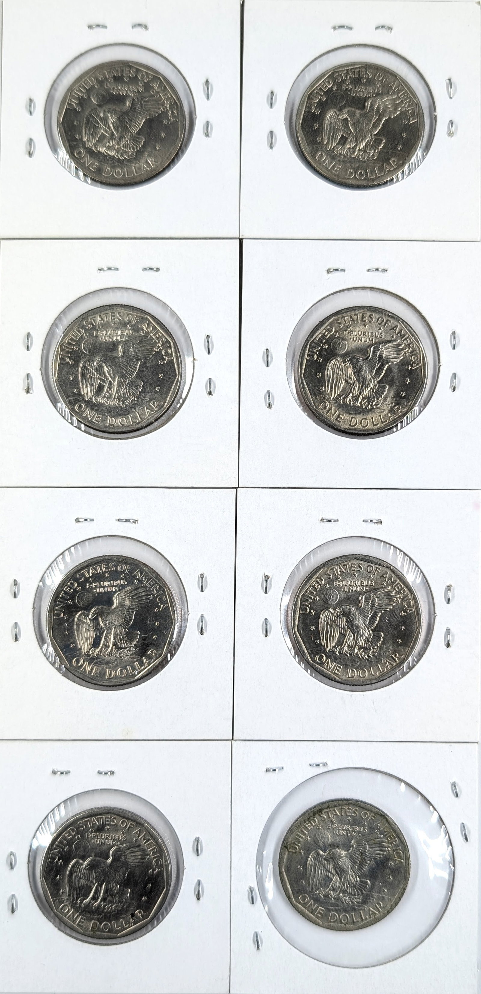Lot of 8- 1979 D/P Susan B, Anthony Dollars- Uncirculated - 2