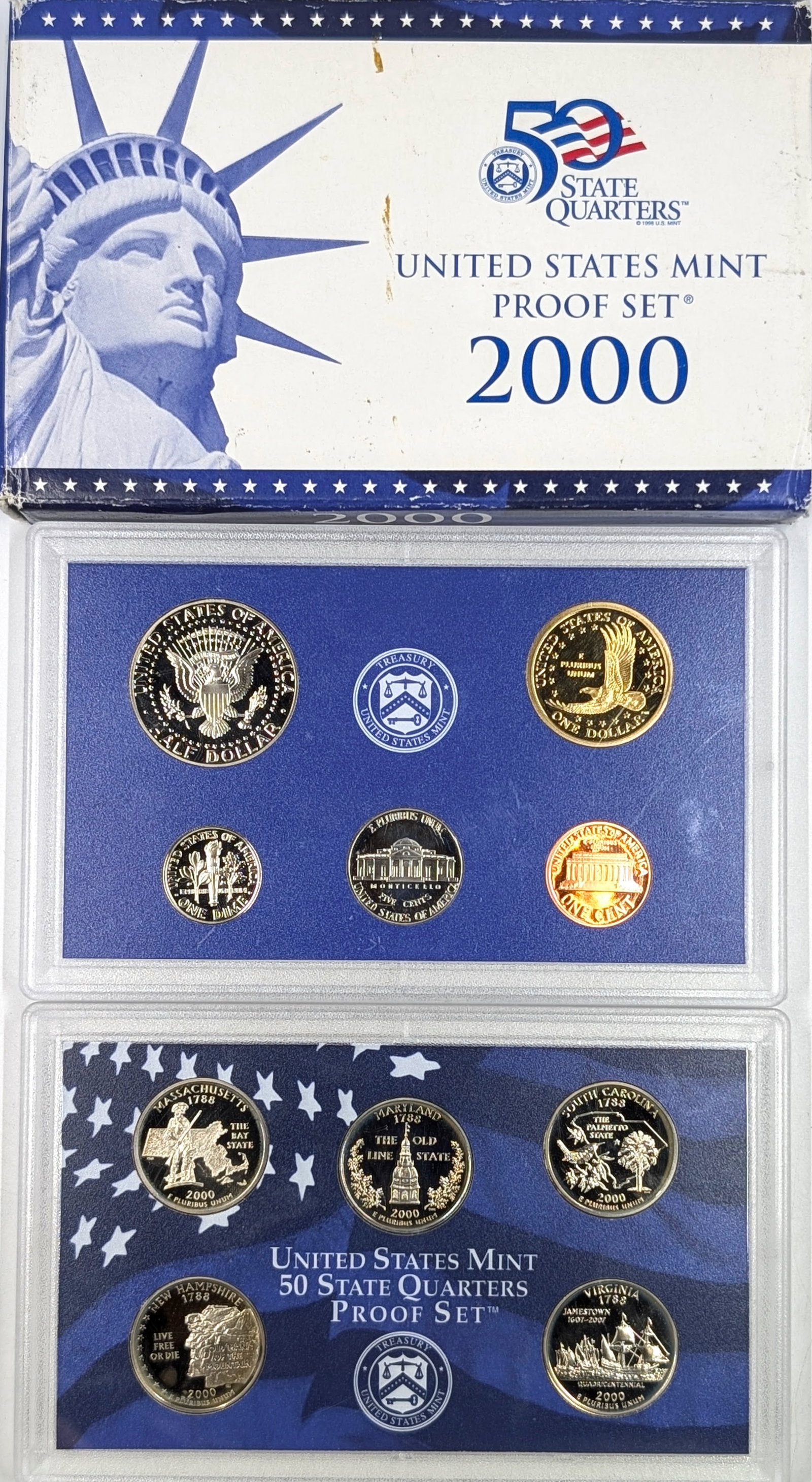 2000 US Mint Proof Set w/ COA - 2