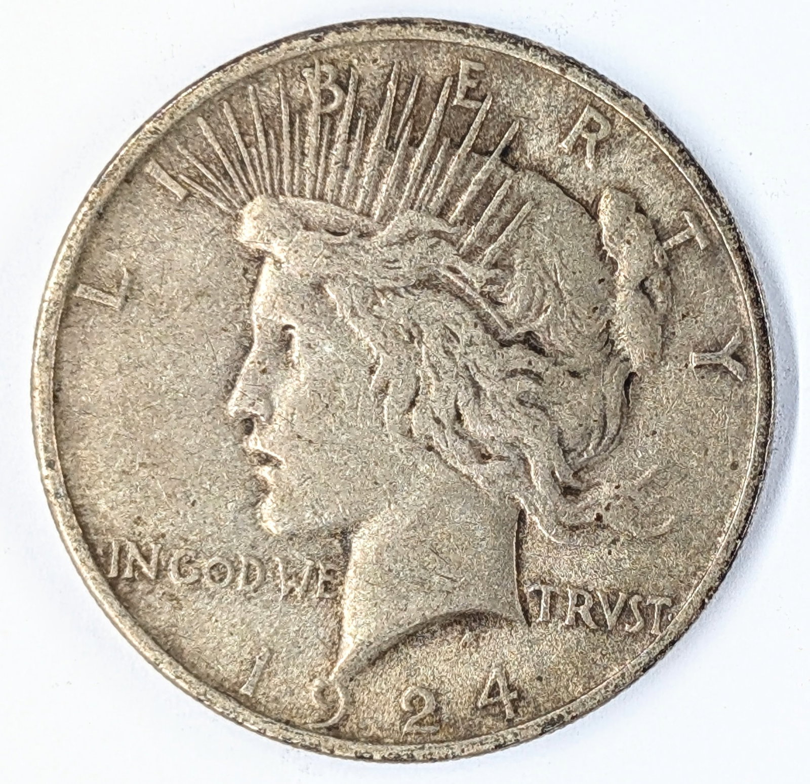 1924 Silver Peace Dollar (1 of 2)