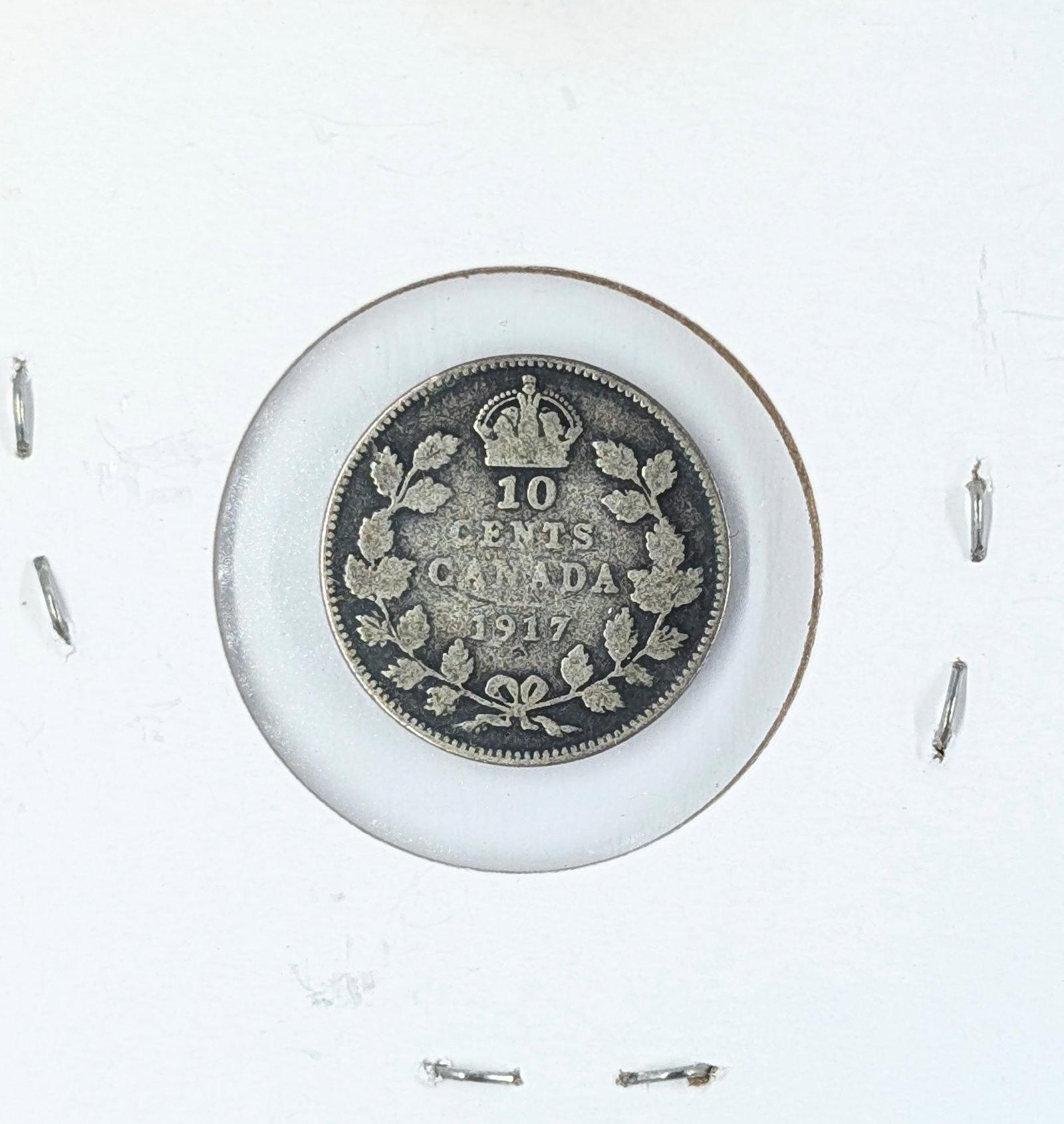 1917 Silver Canadian Dime - 2
