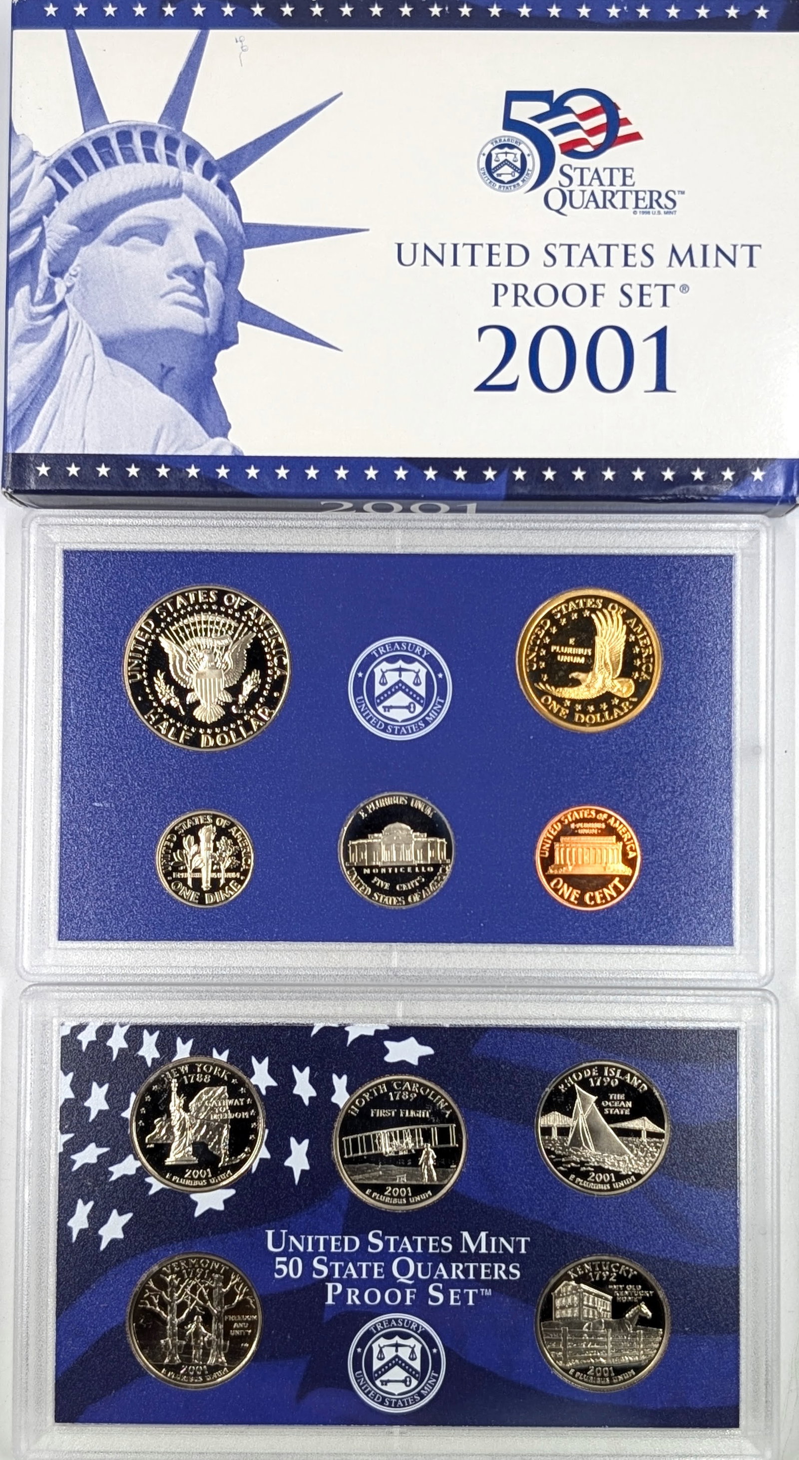 2001 US Mint Proof Set w/ COA - 2