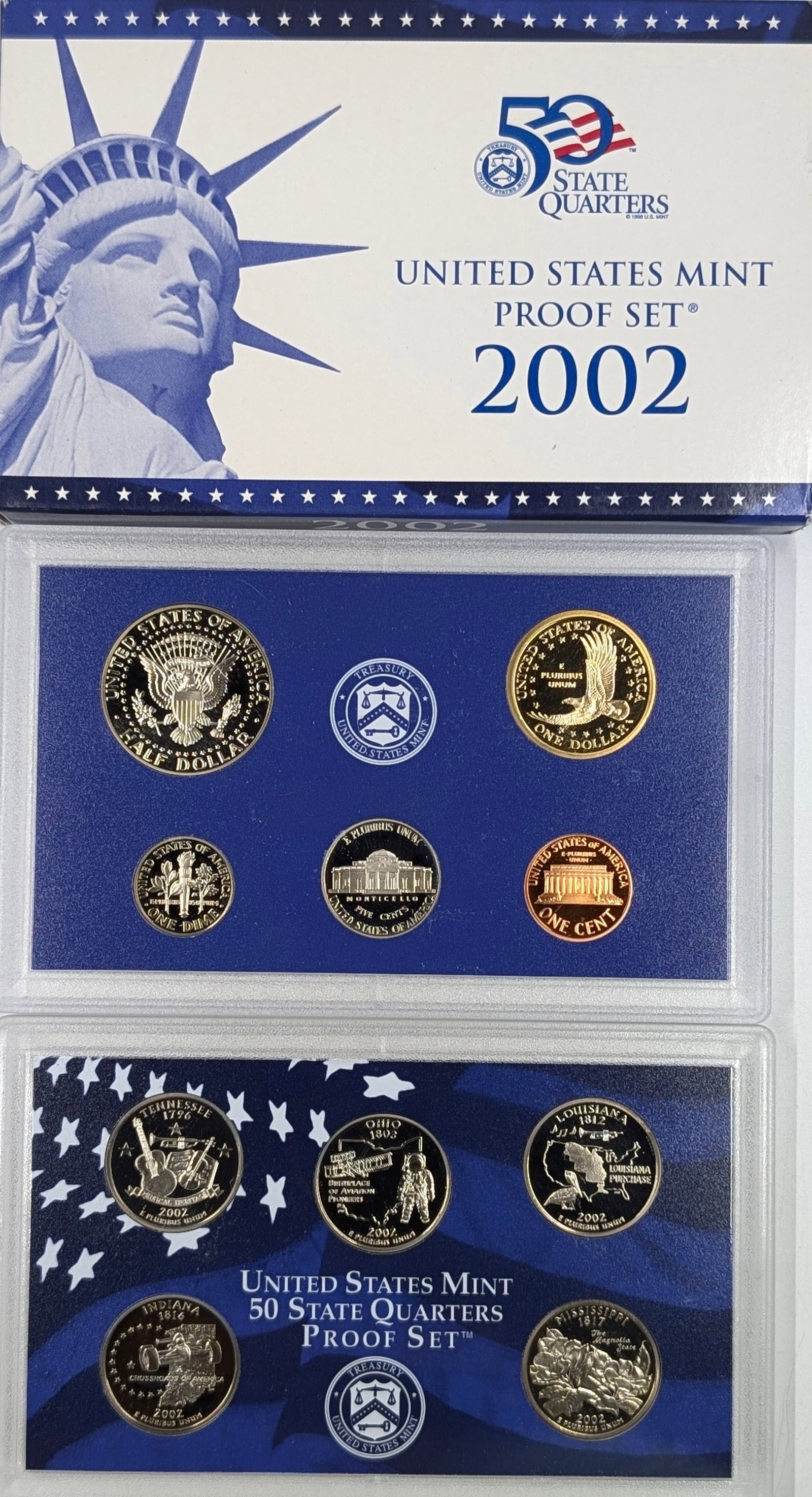 2002 US Mint Proof Set w/ COA - 2