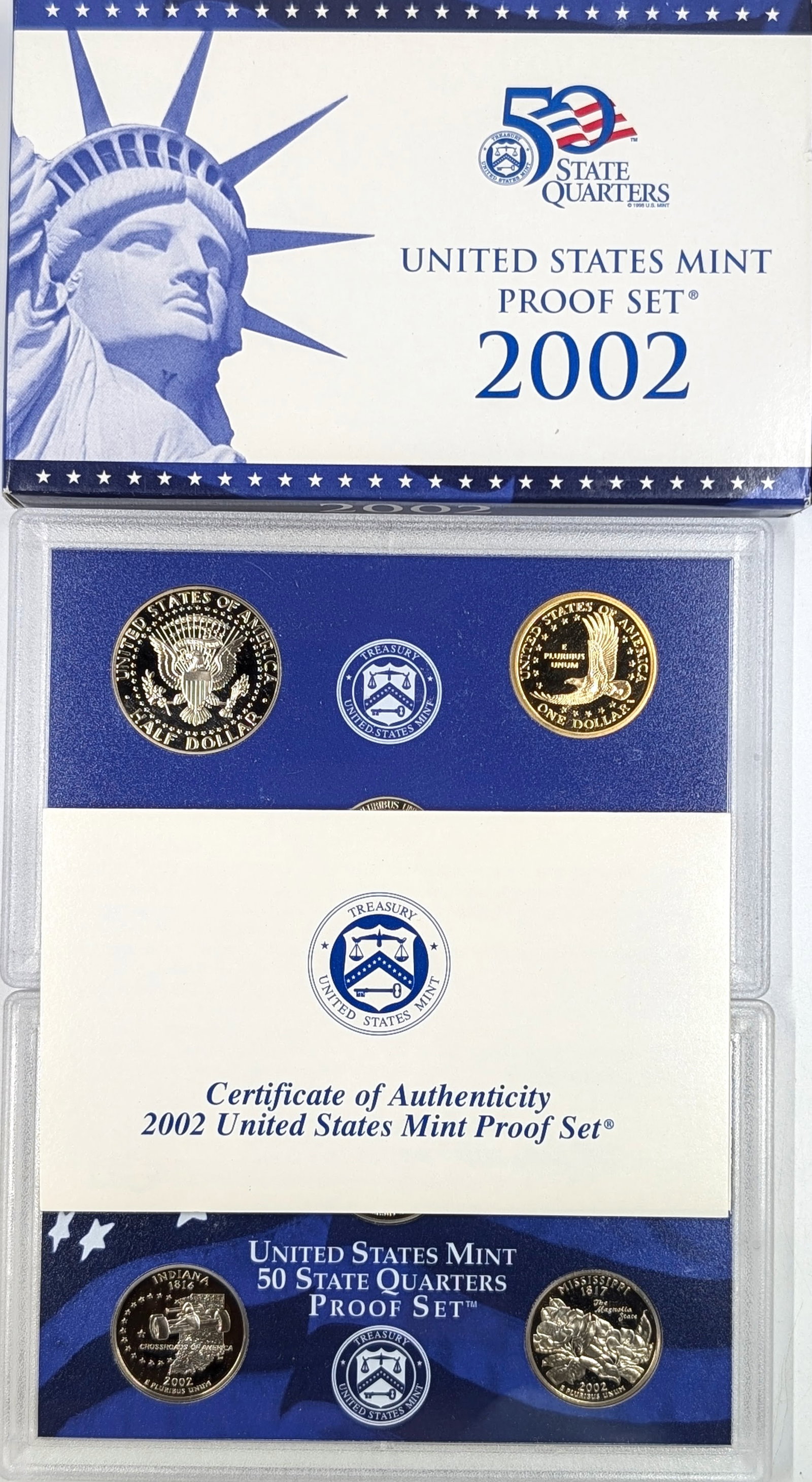 2002 US Mint Proof Set w/ COA - 3