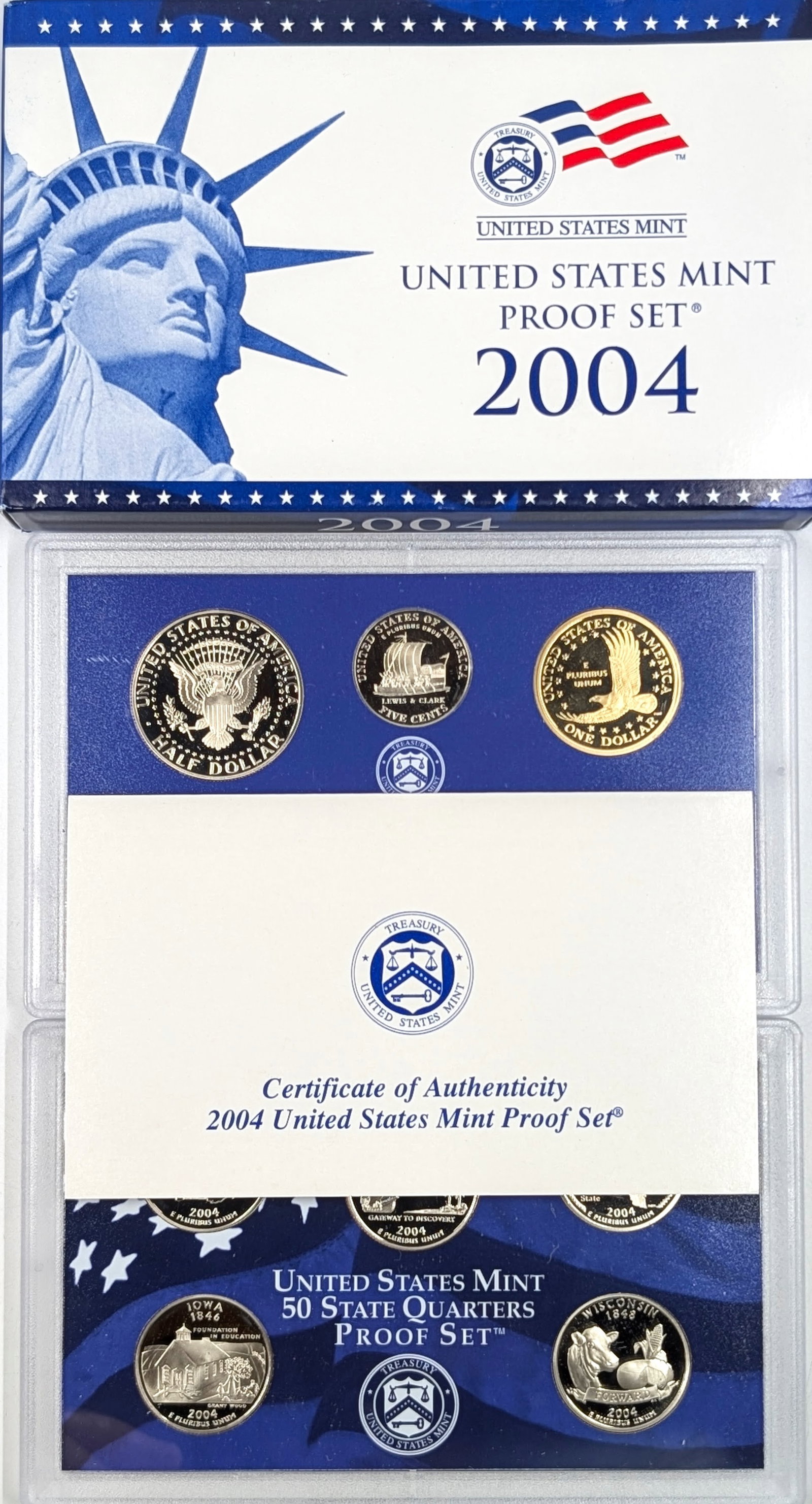 2004 US Mint Proof Set w/ COA - 3