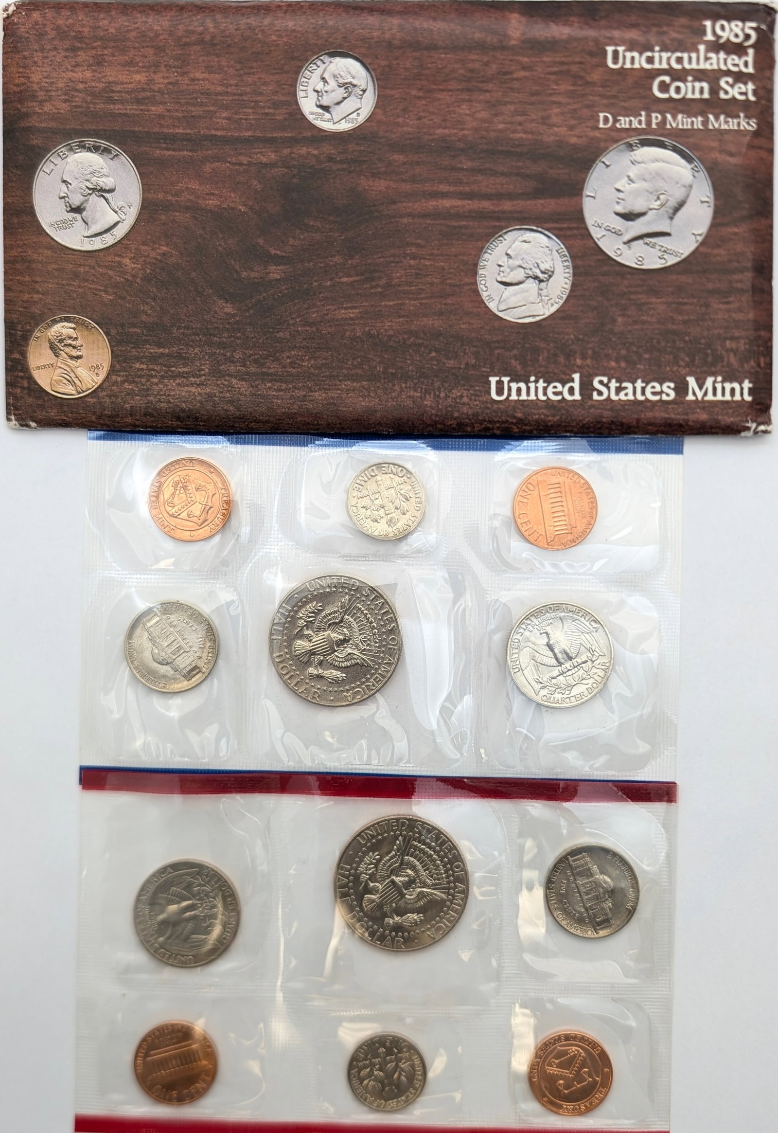 1985 US Mint Uncirculated Coin Set - 2