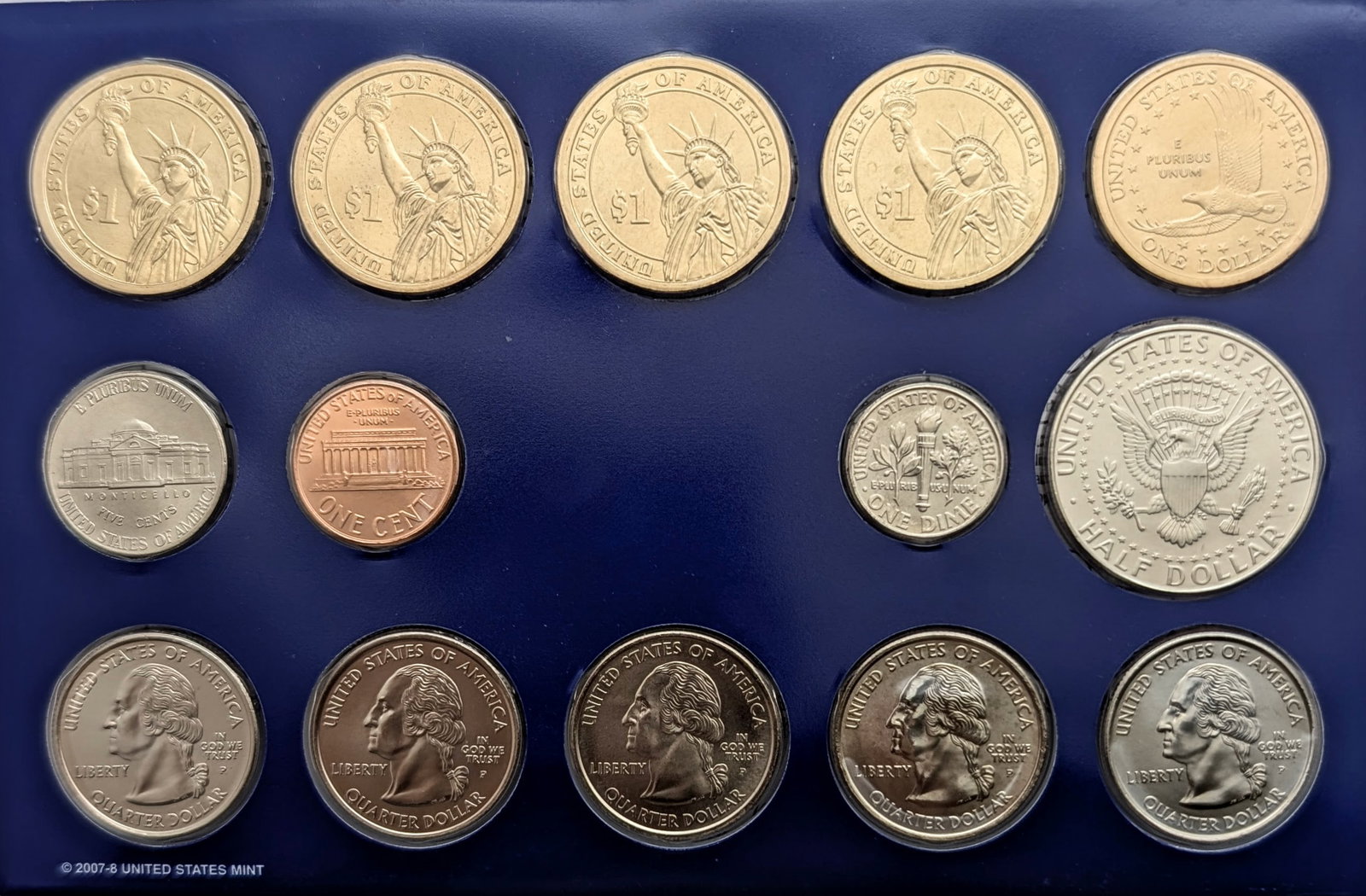 2008 P US Mint Uncirculated Coin Set - 2
