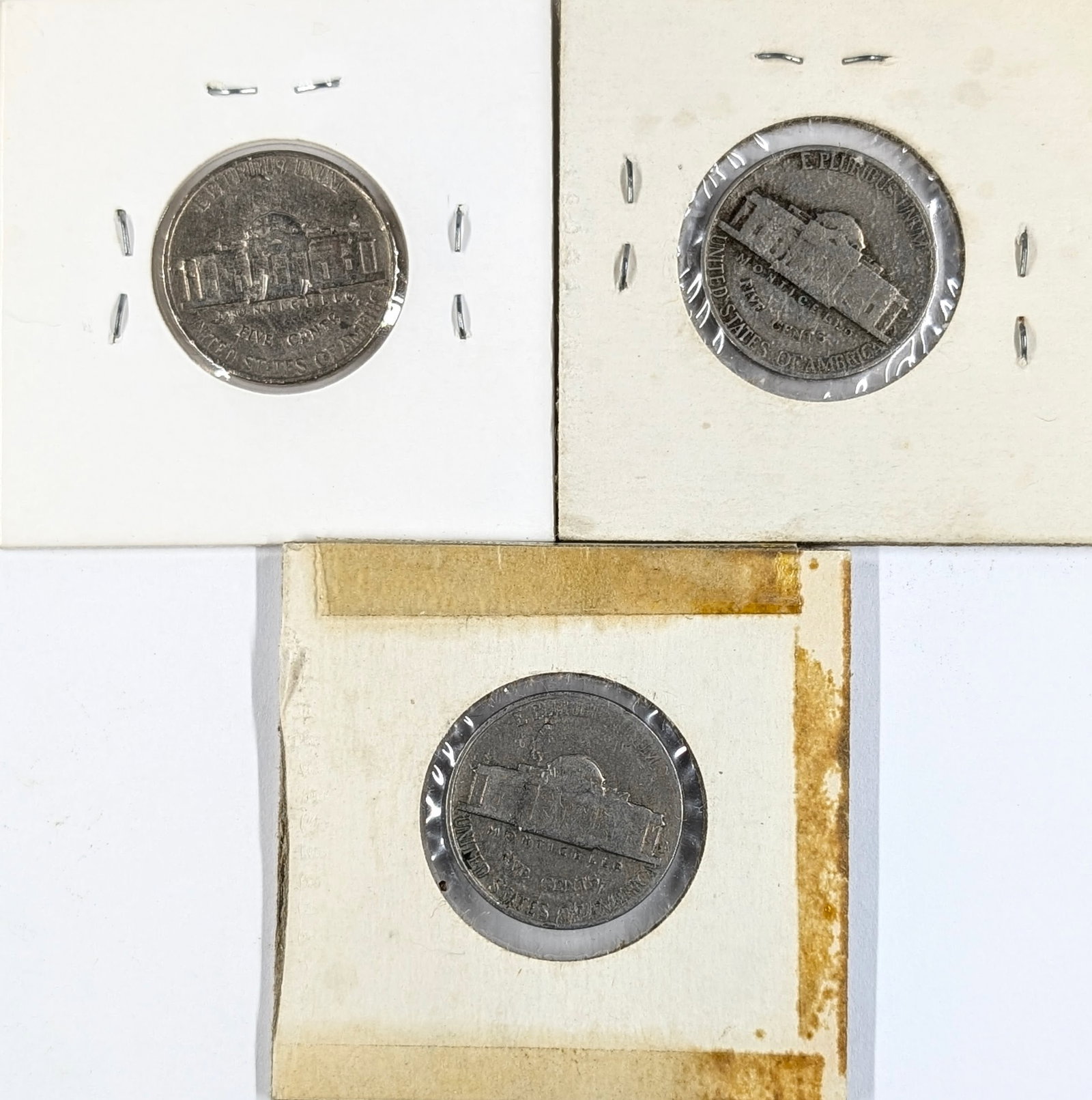 Lot of 3 Jefferson Nickels- 1939, 1940 P/S - 2