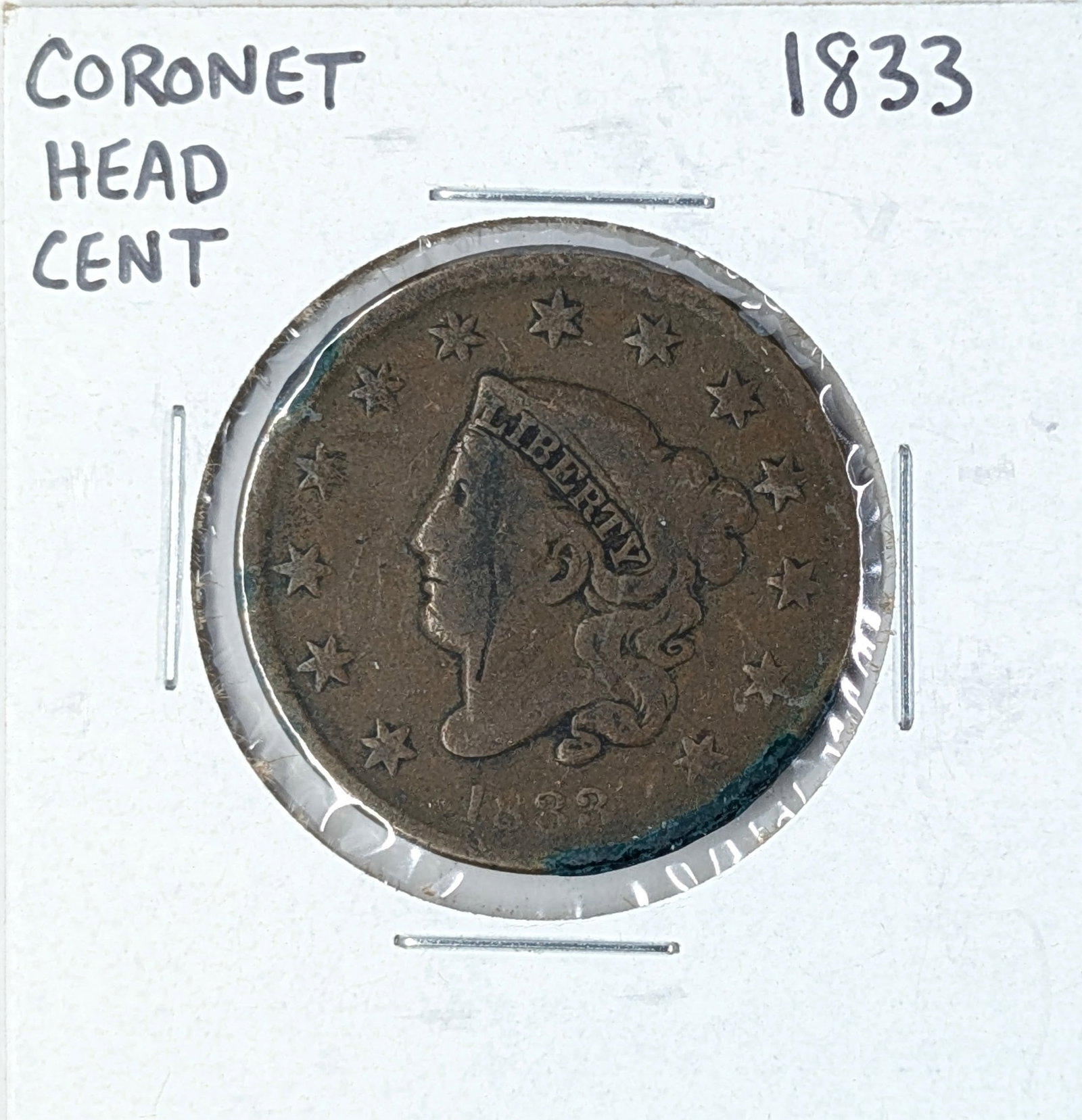 1833 Large Cent: Coin