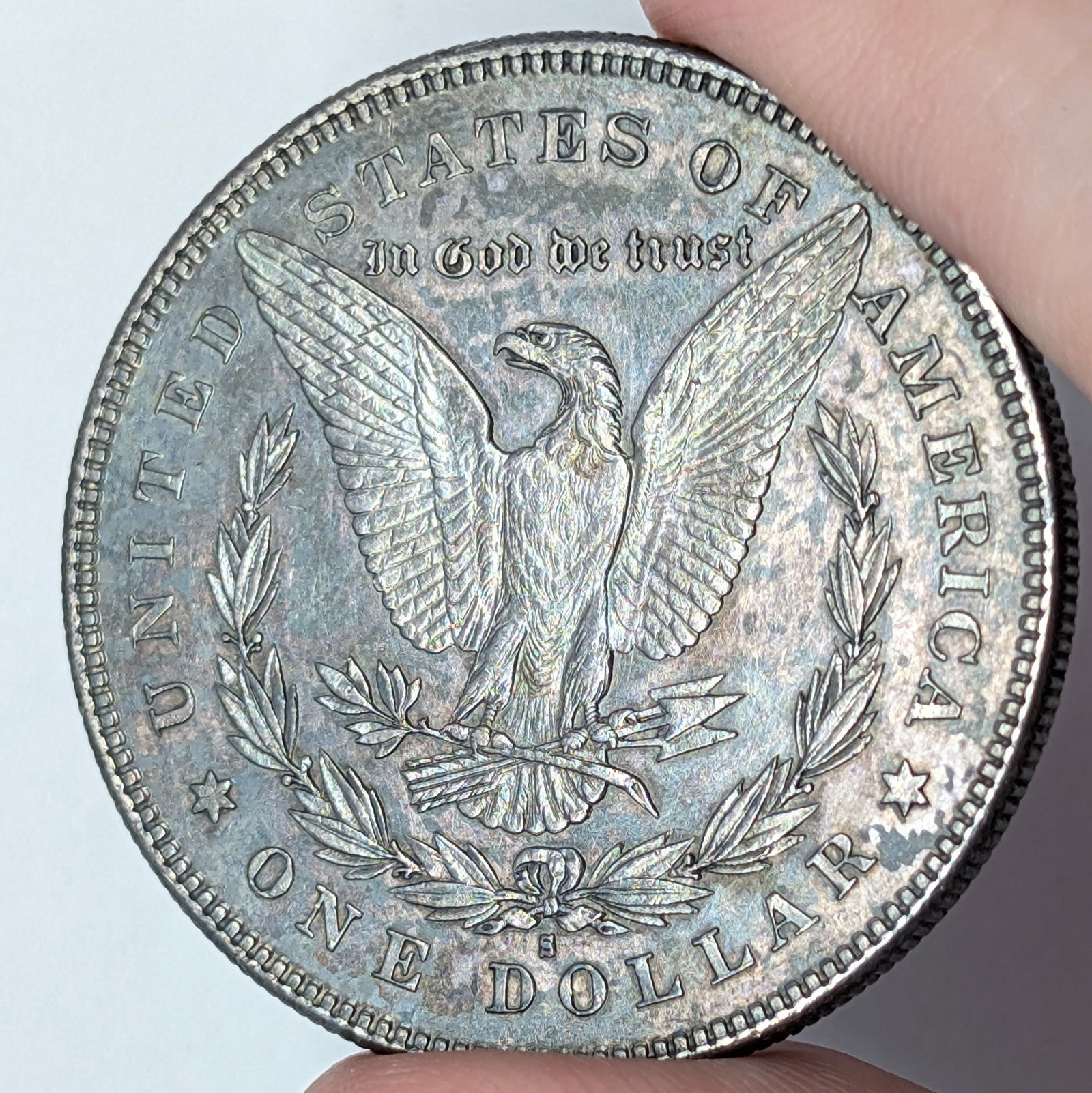 1878 Morgan Silver Dollar - AU, Toned - 3