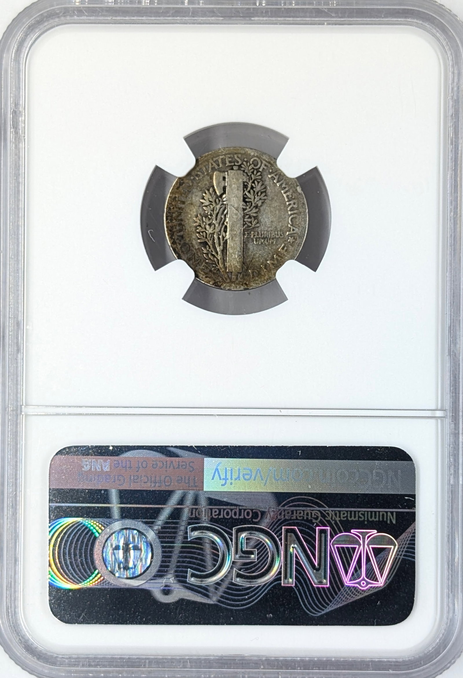 NGC 1916 Good Silver Mercury Dime - 2