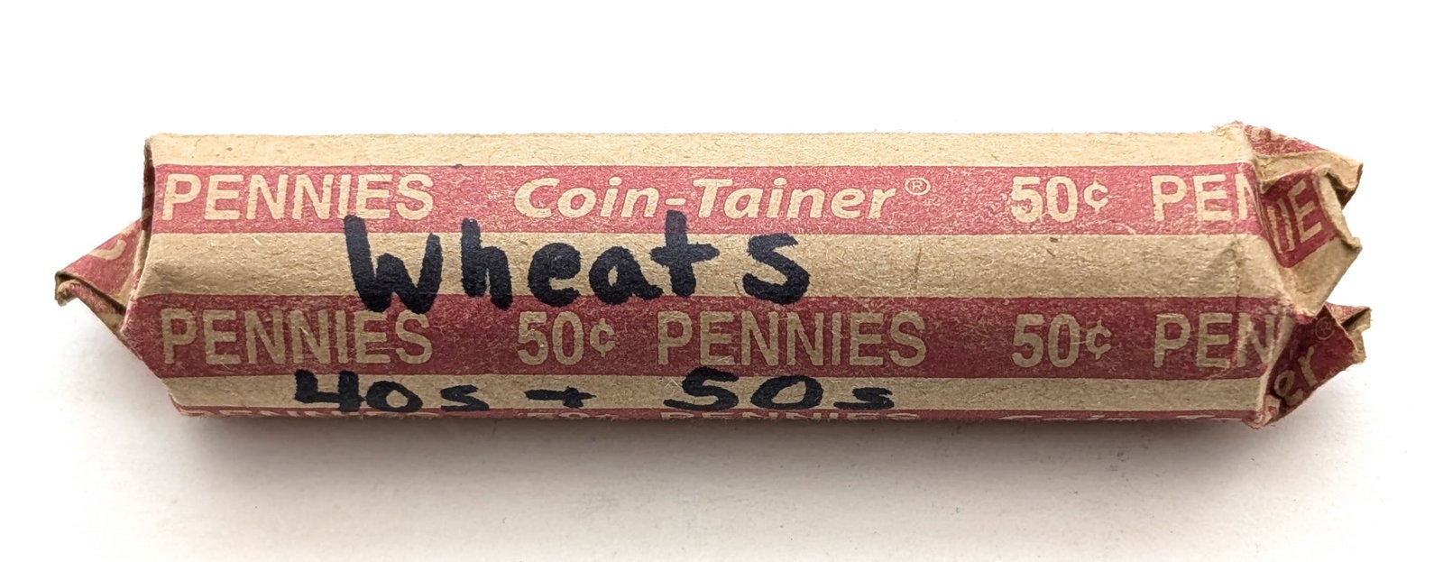 Roll of 50 Wheat Cents - Mixed Dates 1940s-1950s - 3